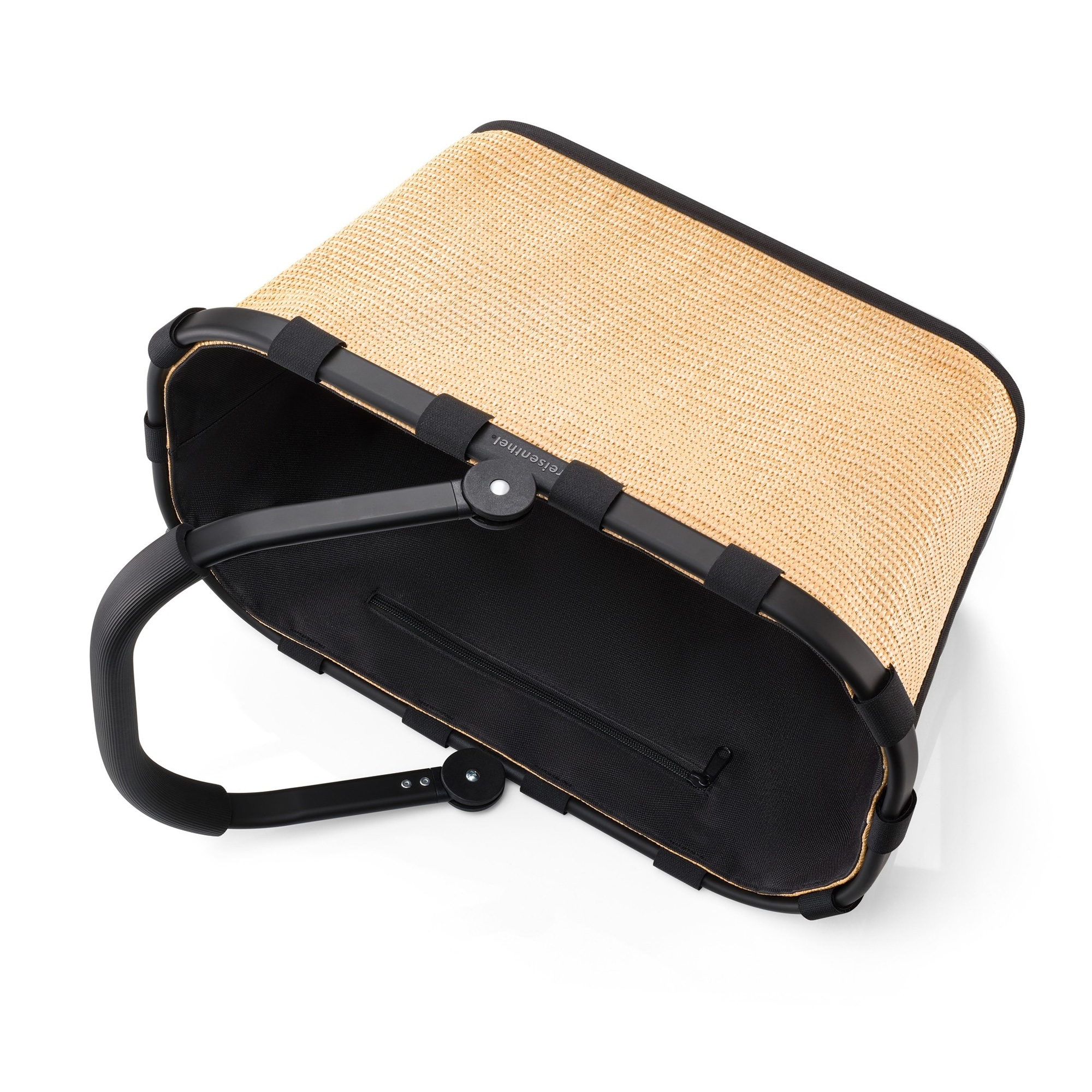 reisenthel - carrybag - frame raffia black