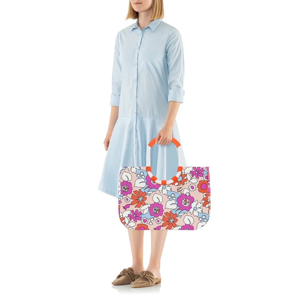 reisenthel - loopshopper L - frame florist peach