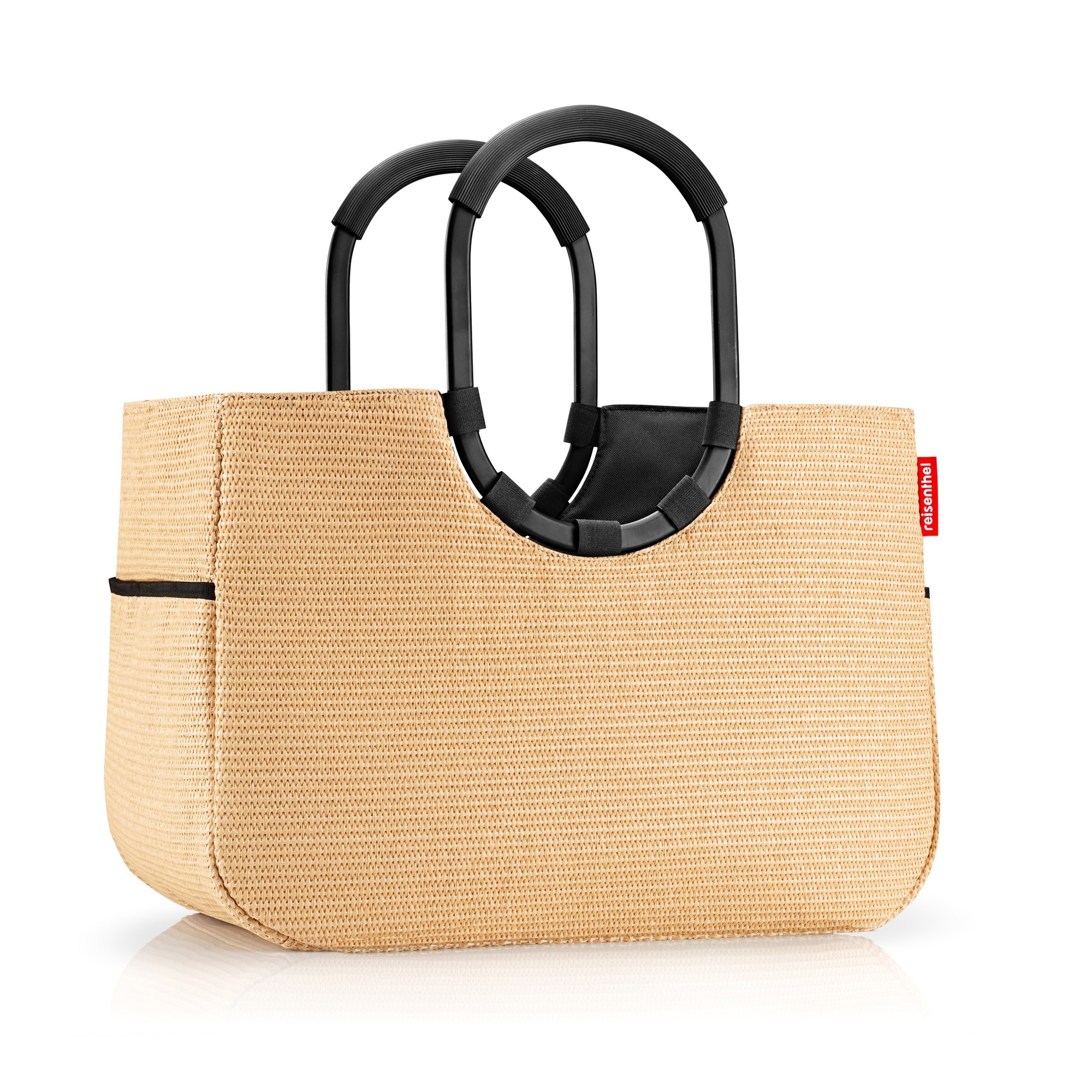 reisenthel - loopshopper L - frame raffia black reisenthel - loopshopper L - frame raffia black