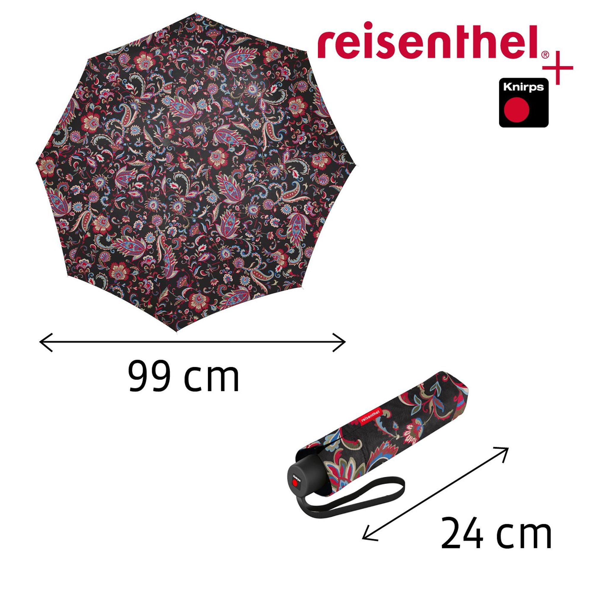 reisenthel - umbrella pocket classic - paisley black