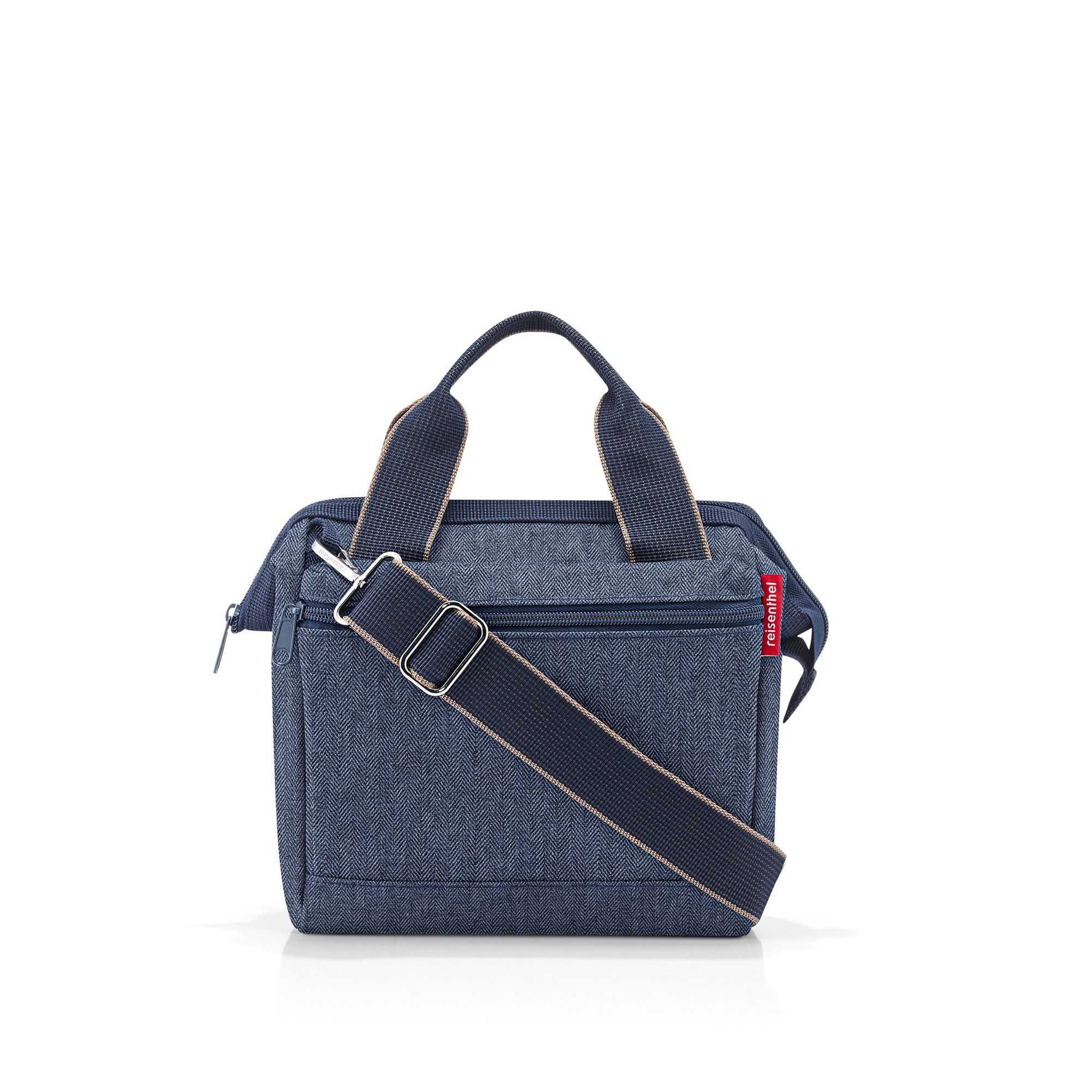 reisenthel - allrounder cross - herringbone dark blue