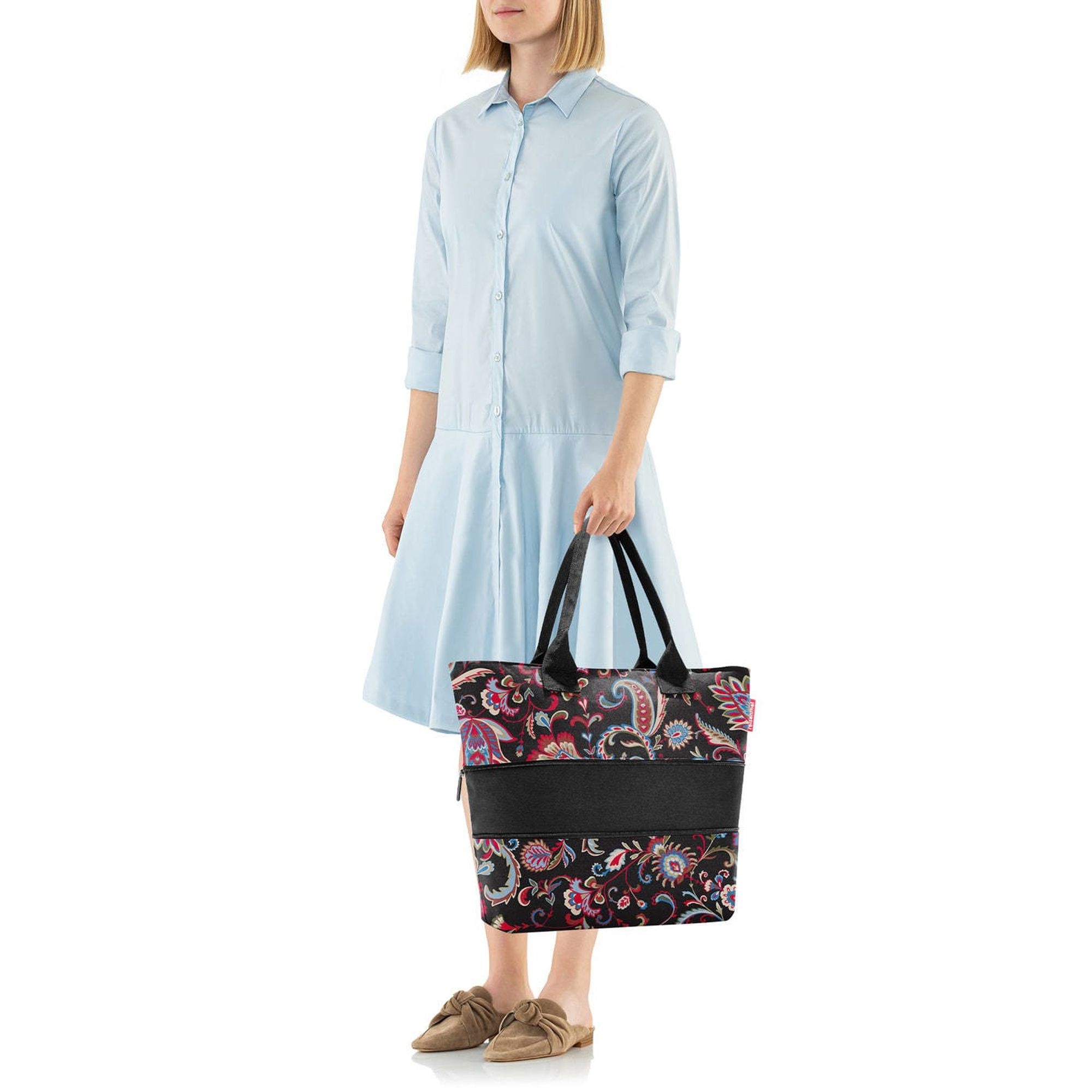 reisenthel - shopper e1 - paisley black