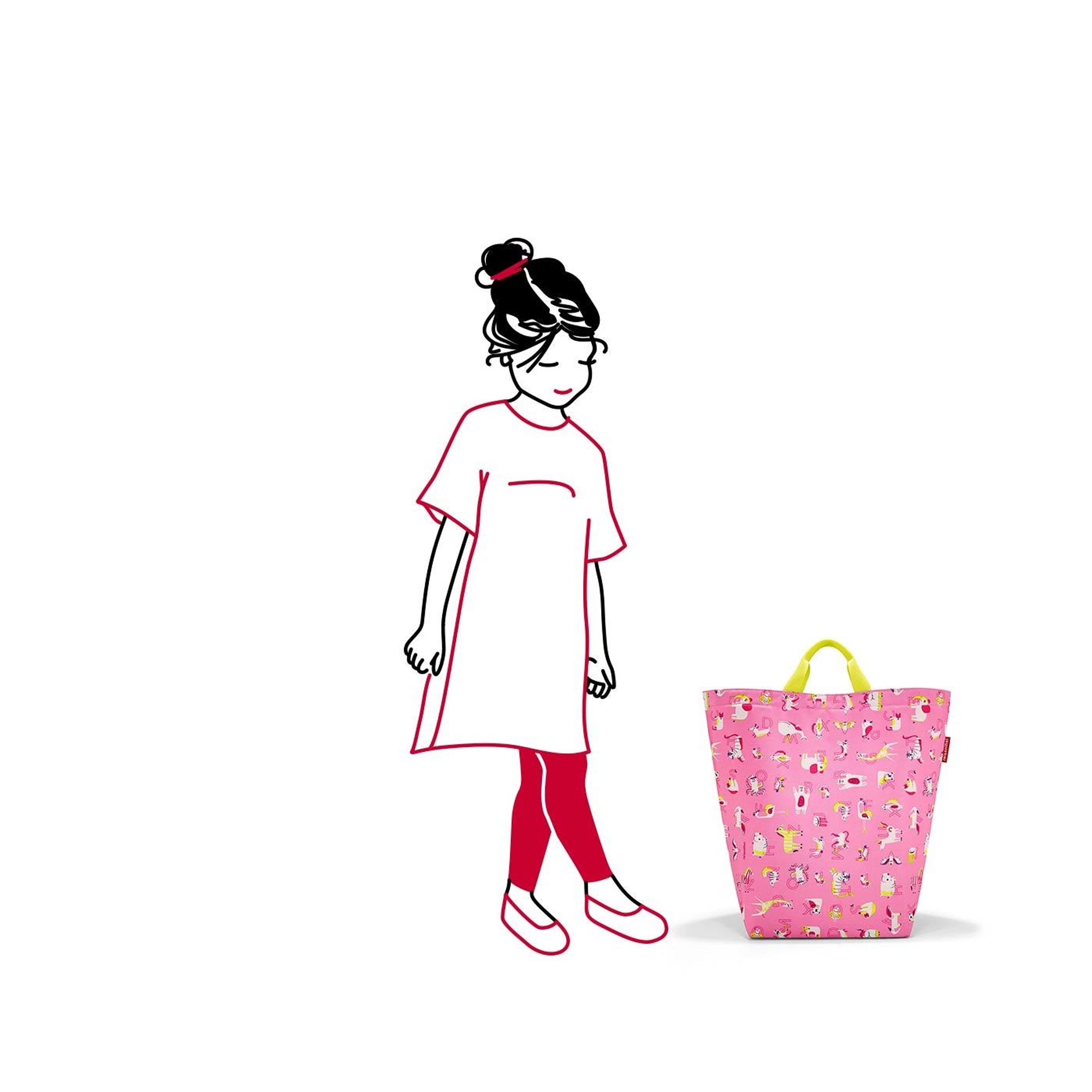 reisenthel  - storagesac kids - abc friends pink reisenthel  - storagesac kids - abc friends pink