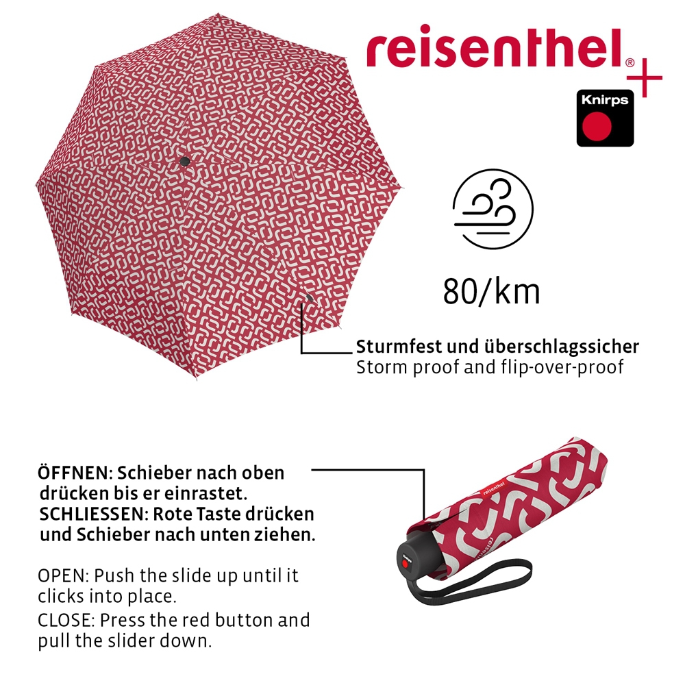reisenthel - umbrella pocket classic - signature red
