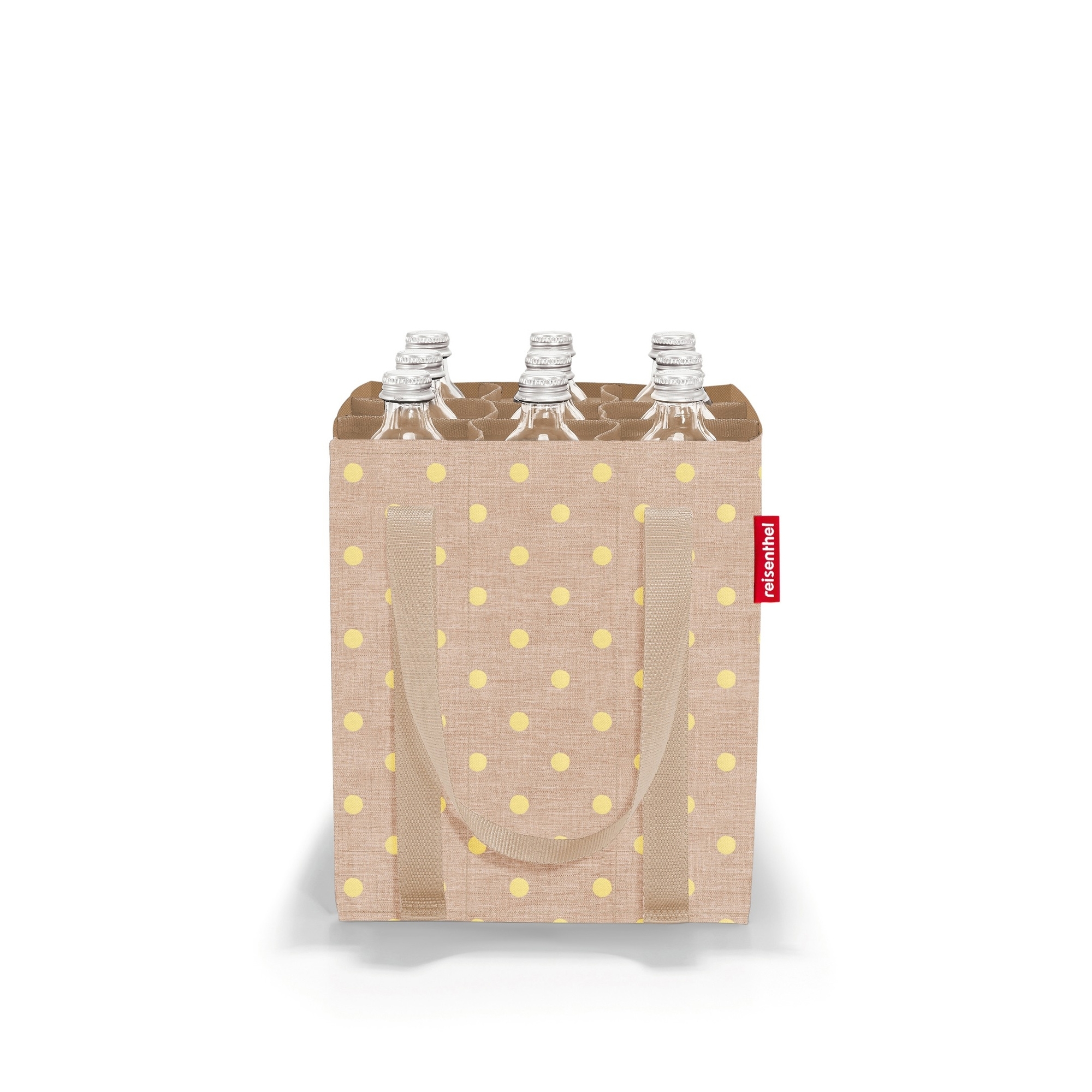 reisenthel - bottlebag - metallic dots coffee