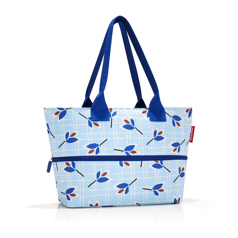 reisenthel - shopper e1 - leaves blue