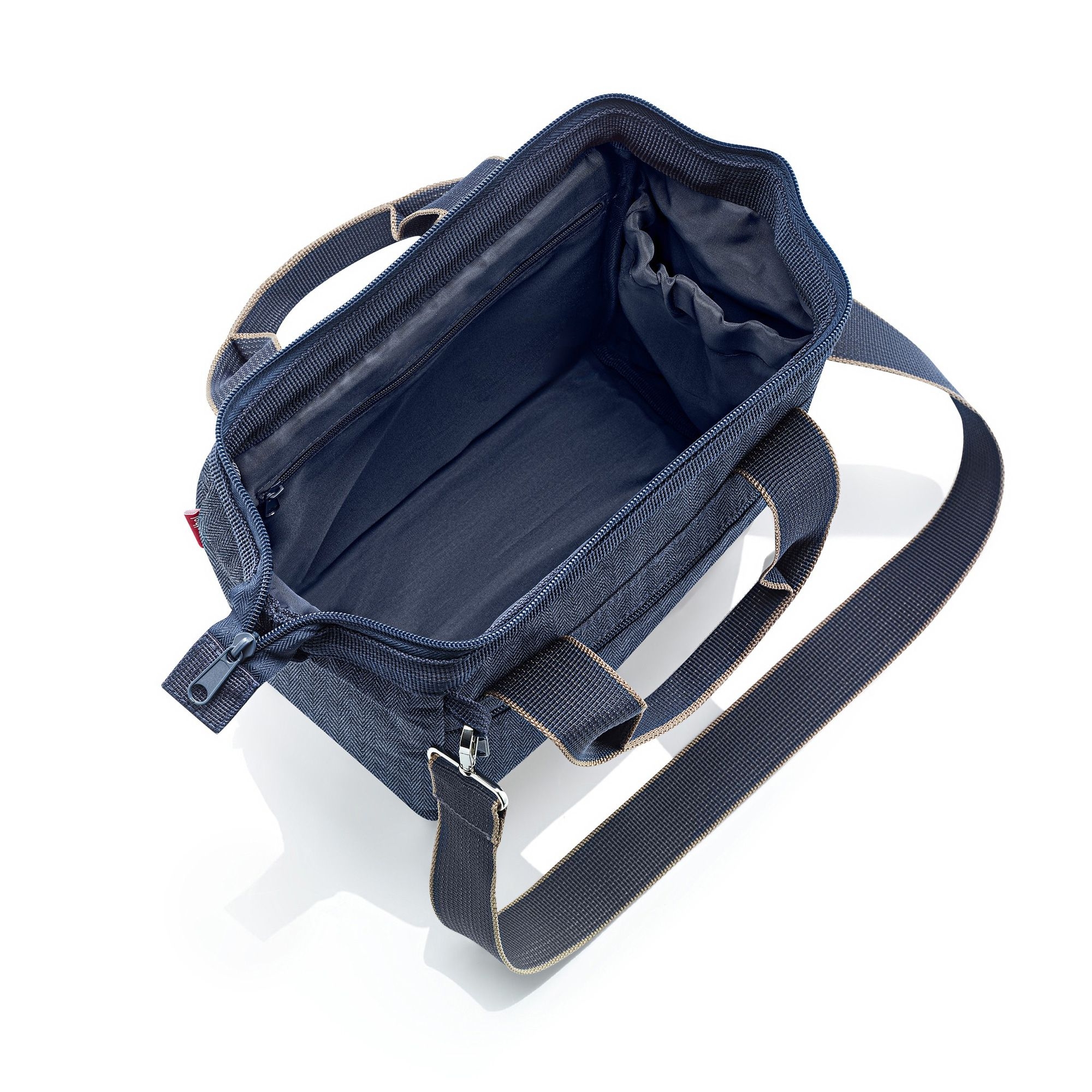 reisenthel - allrounder cross - herringbone dark blue