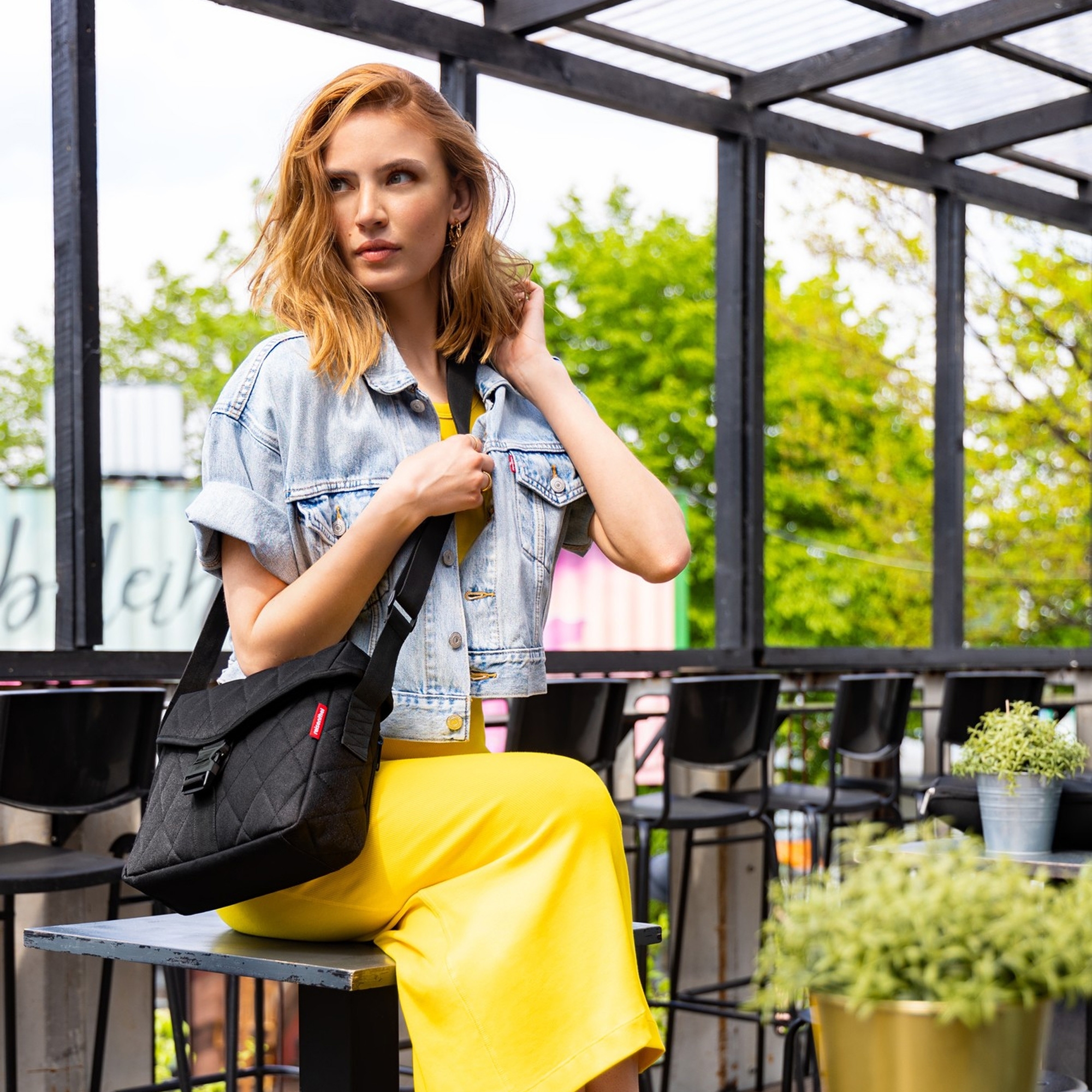 reisenthel - saddle bag M - rhombus black