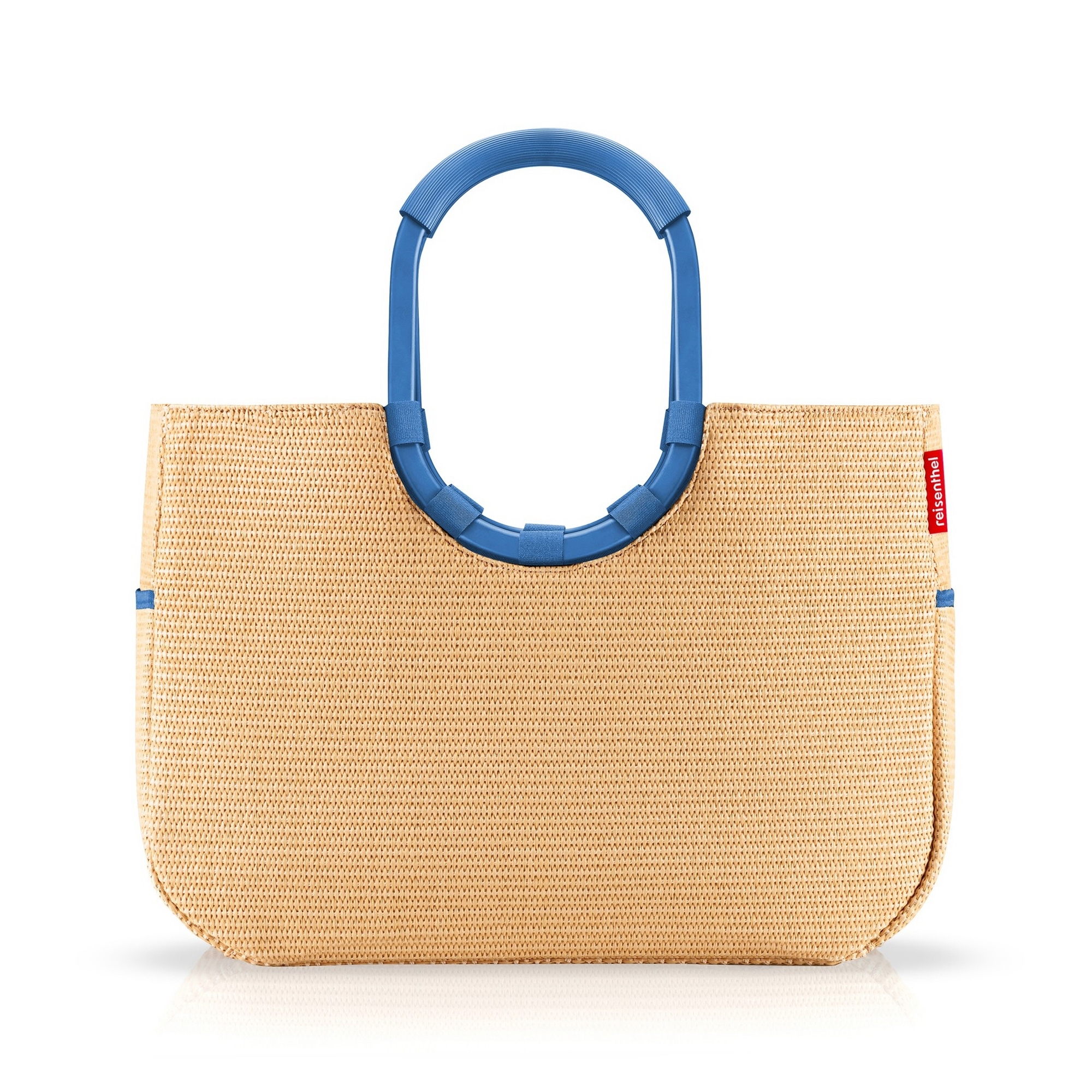 reisenthel - loopshopper L - frame raffia blue reisenthel - loopshopper L - frame raffia blue