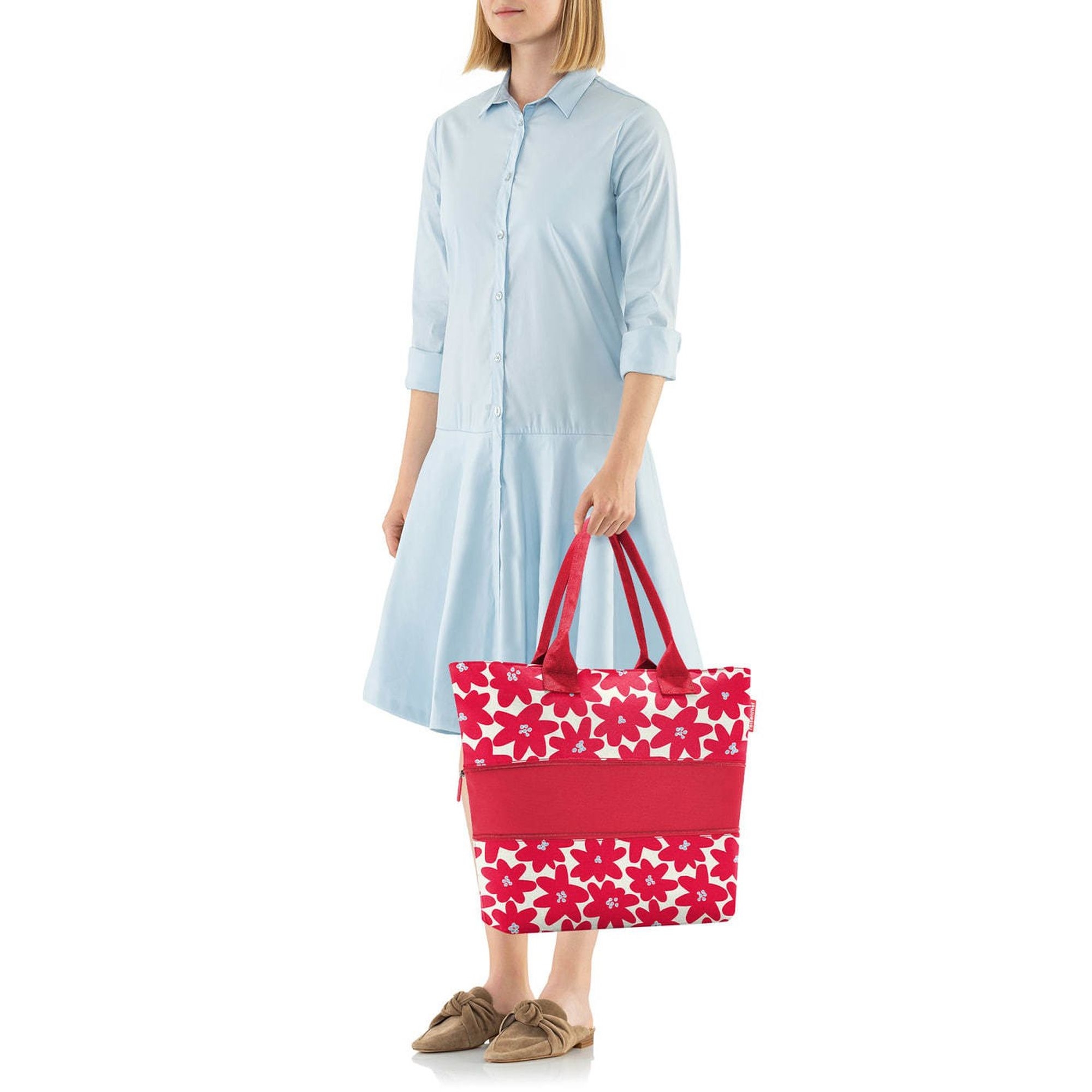 reisenthel - shopper e1 -daisy red