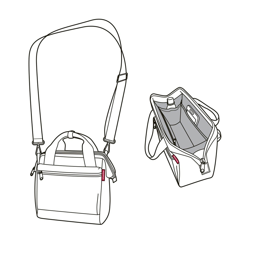 reisenthel - allrounder cross - twist silver reisenthel - allrounder cross - twist silver