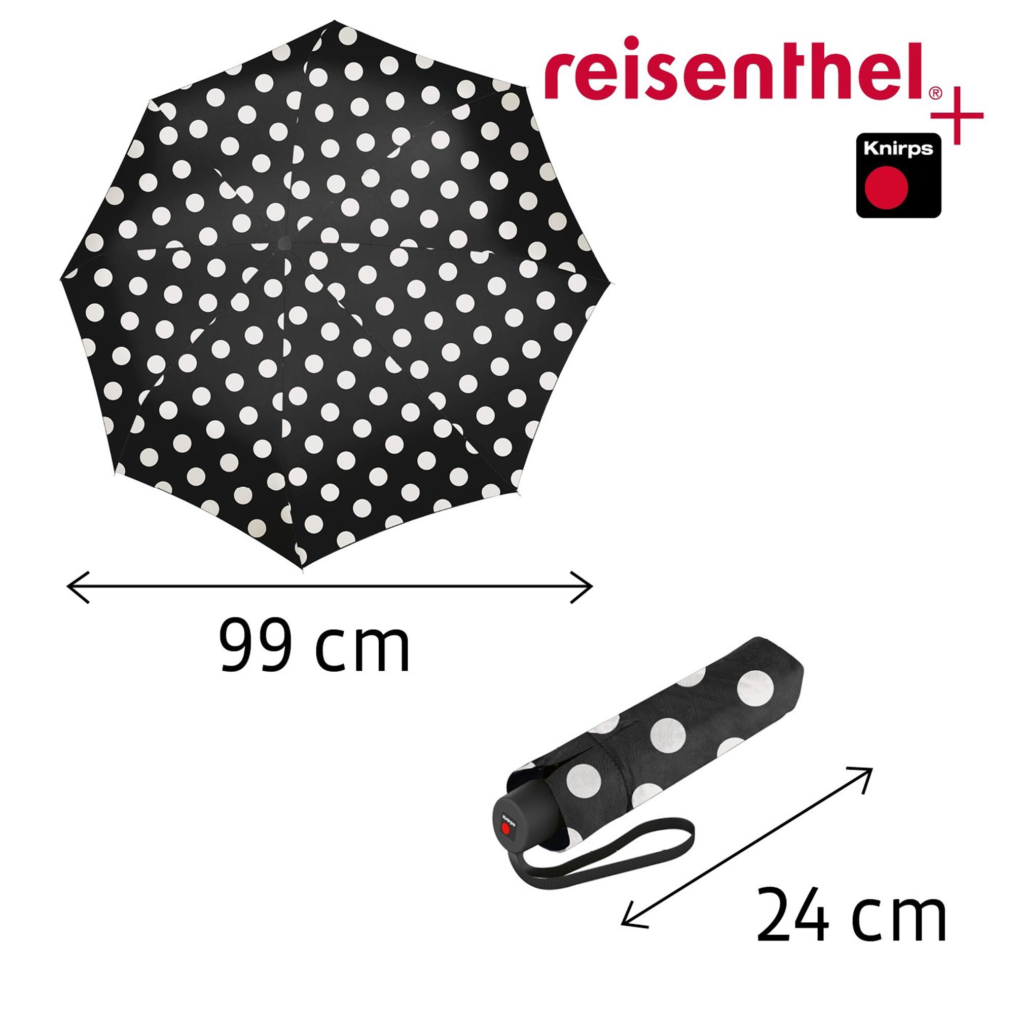 reisenthel - umbrella pocket classic - dots white