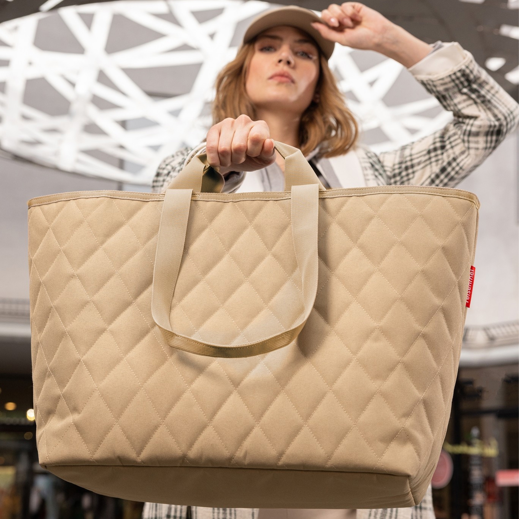 reisenthel - classic shopper L - rhombus ginger