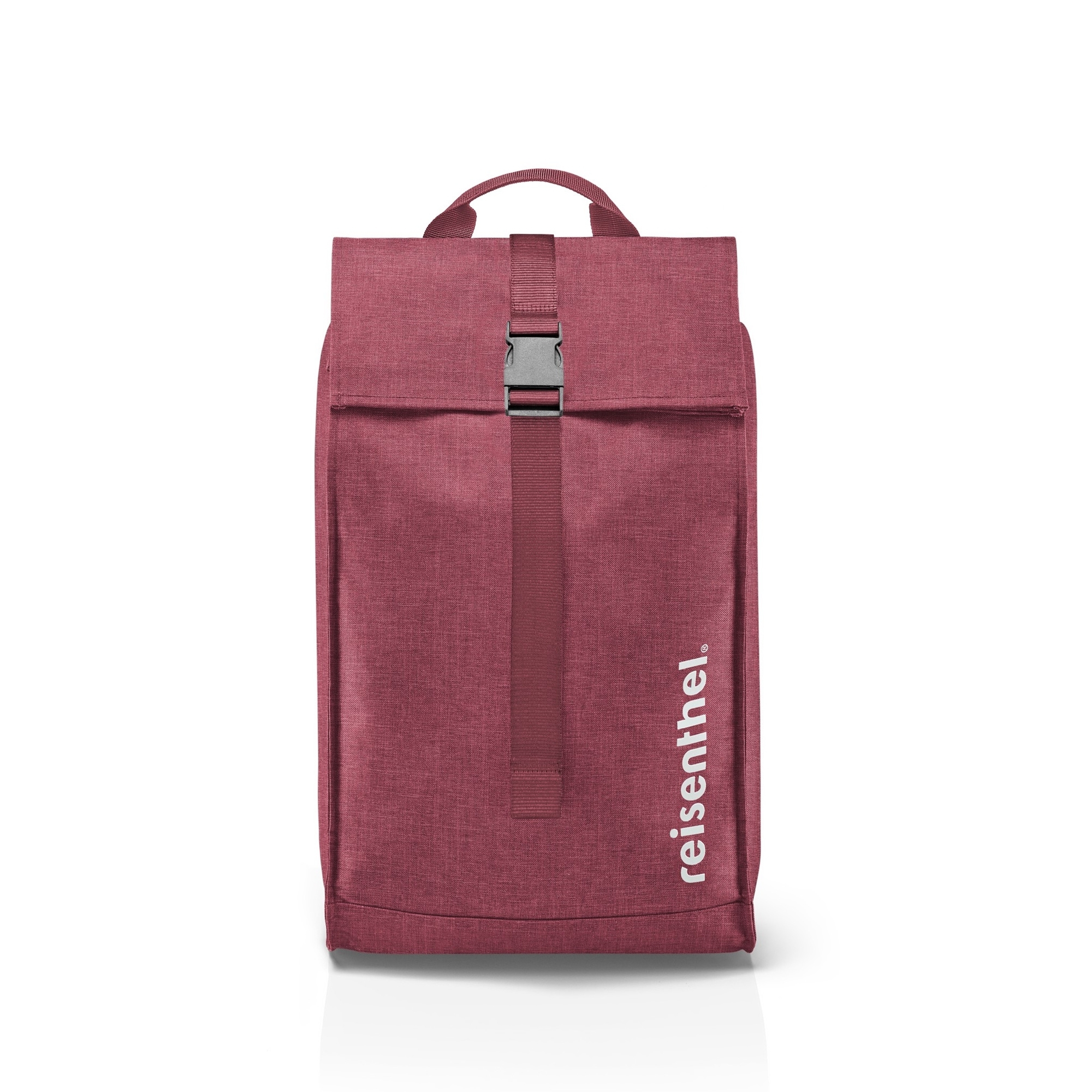 Ruby-roter reisenthel Rucksack mit Schnalle