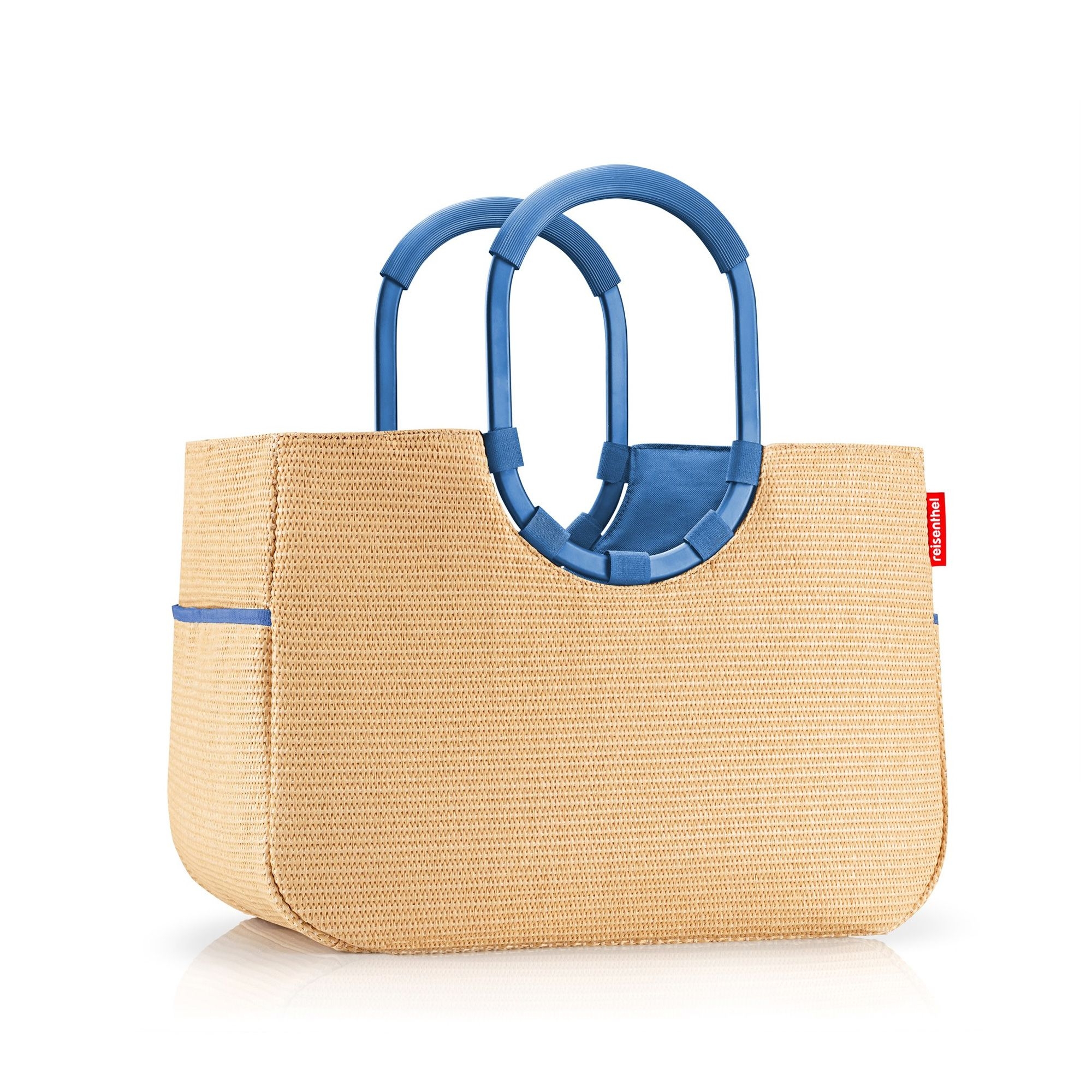 reisenthel - loopshopper L - frame raffia blue reisenthel - loopshopper L - frame raffia blue