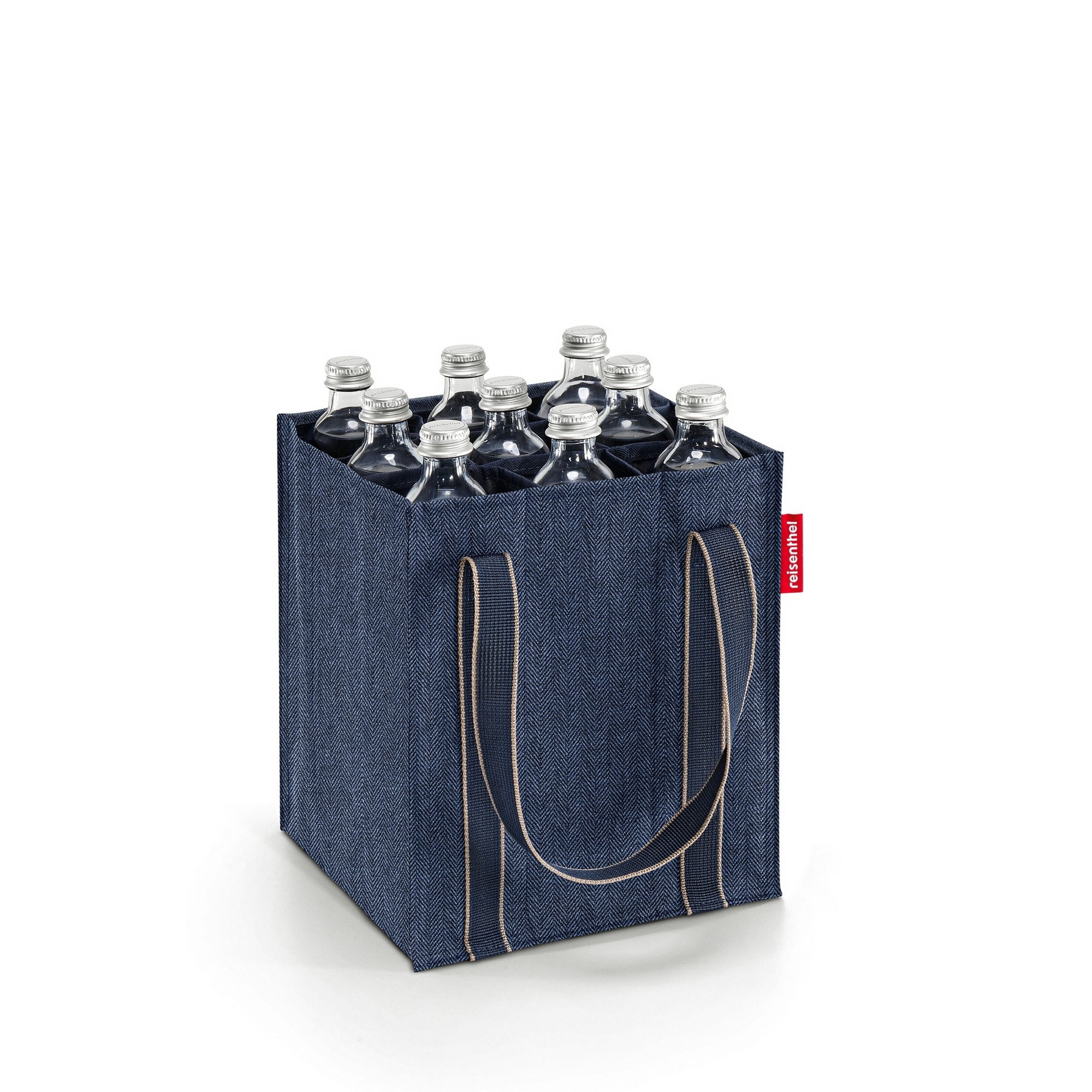 reisenthel - bottlebag - herringbone dark blue