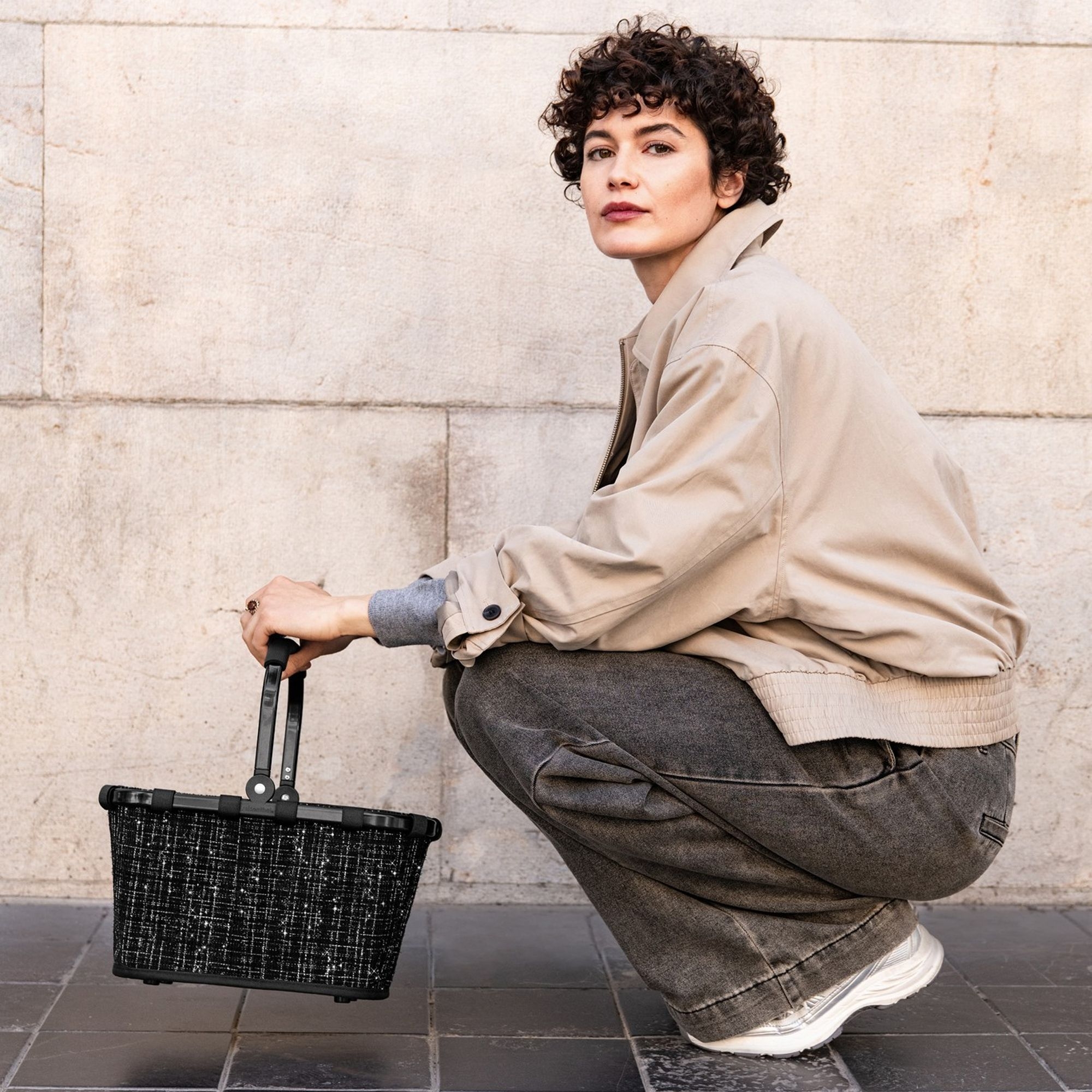 reisenthel - carrybag XS - bouclé black