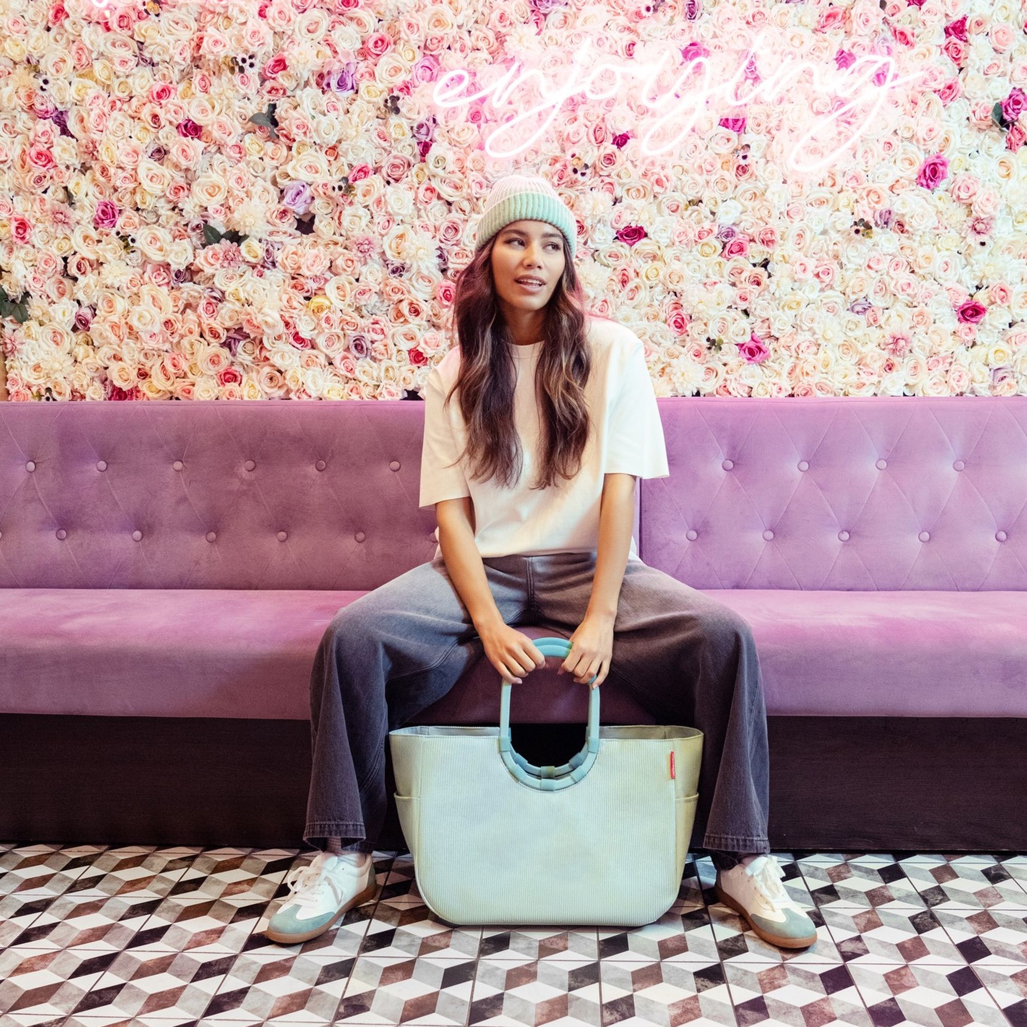 reisenthel - loopshopper L - frame cord mint reisenthel - loopshopper L - frame cord mint