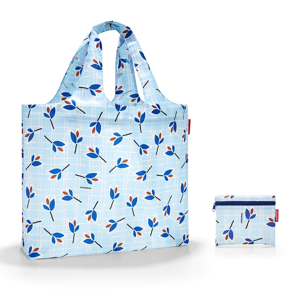 reisenthel - mini maxi beachbag - leaves blue