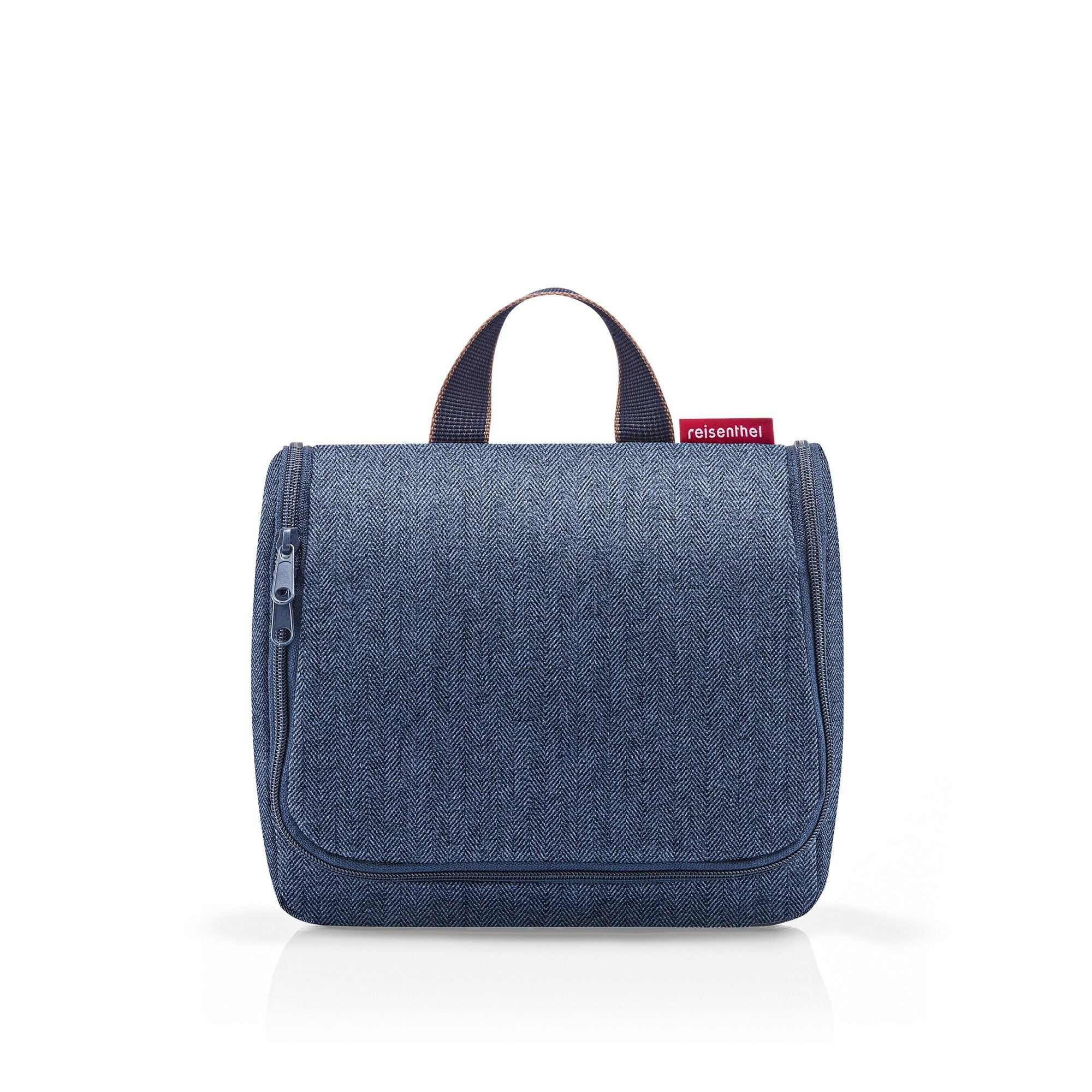 reisenthel - toiletbag XL - herringbone dark blue