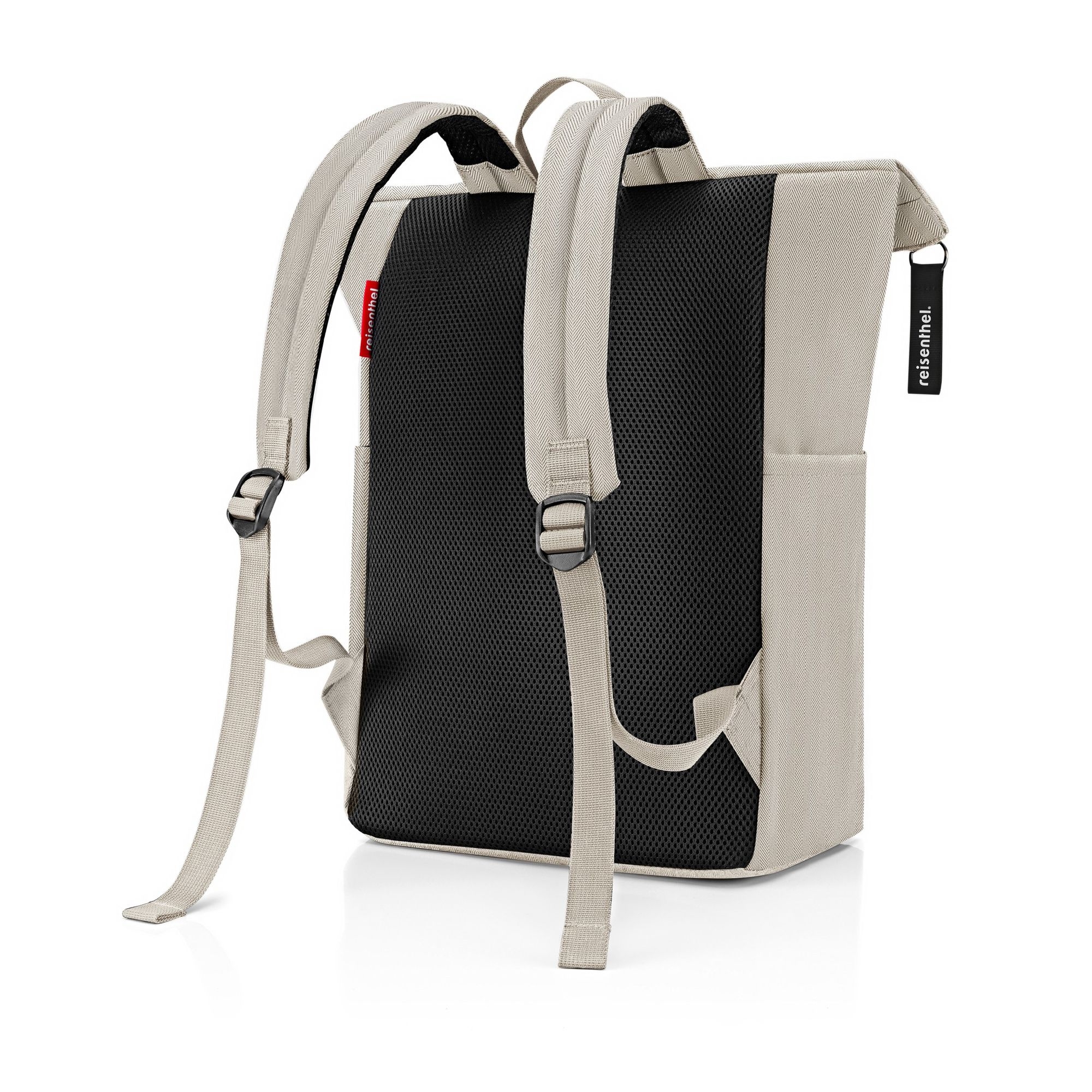 reisenthel - rolltop backpack - herringbone sand