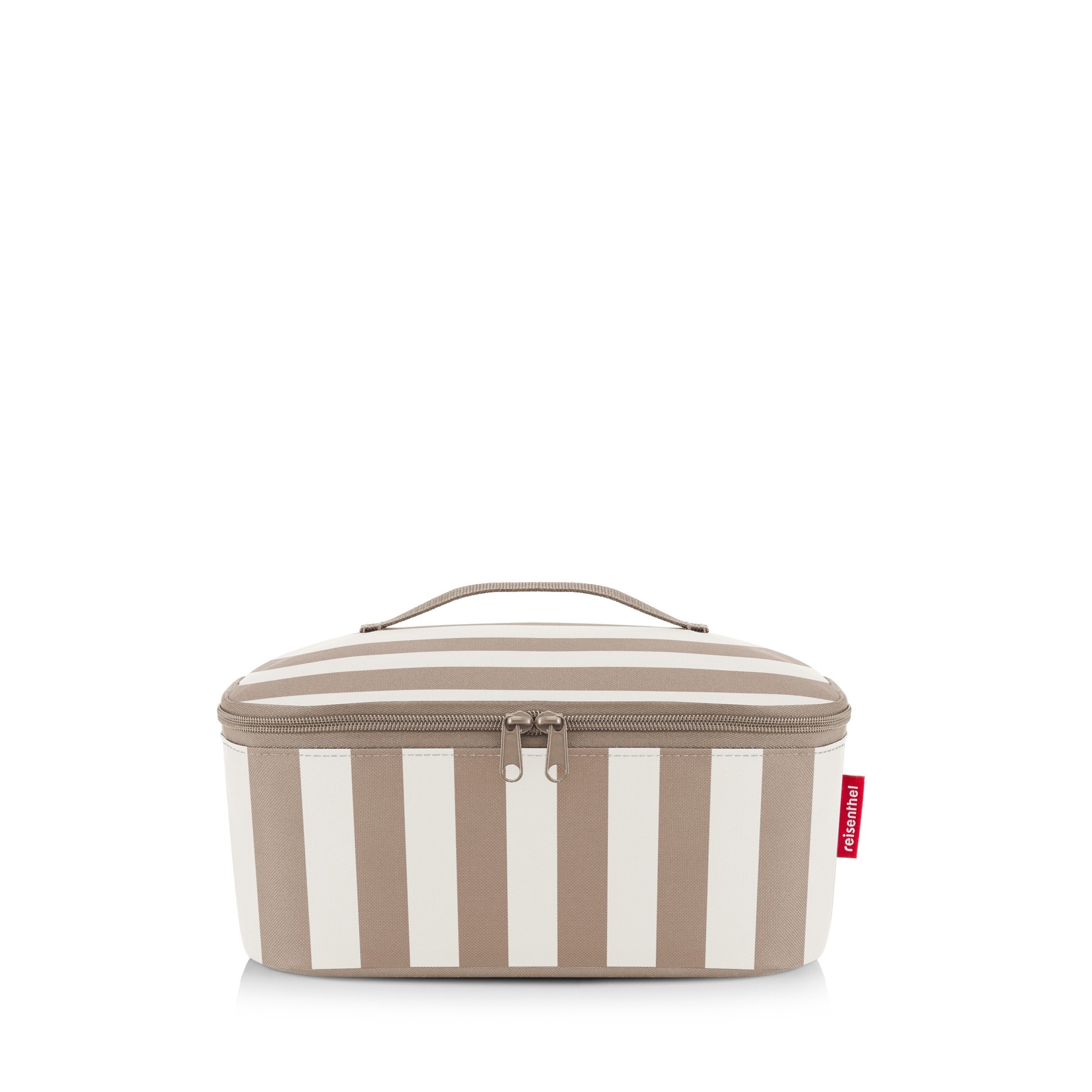reisenthel - coolerbag M pocket - summerstripes coffee