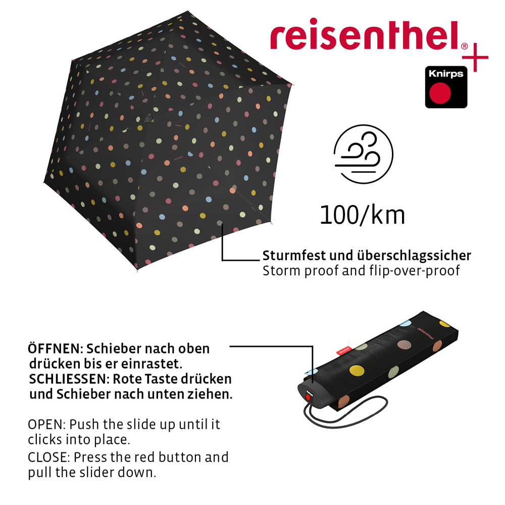 reisenthel - umbrella pocket mini - dots