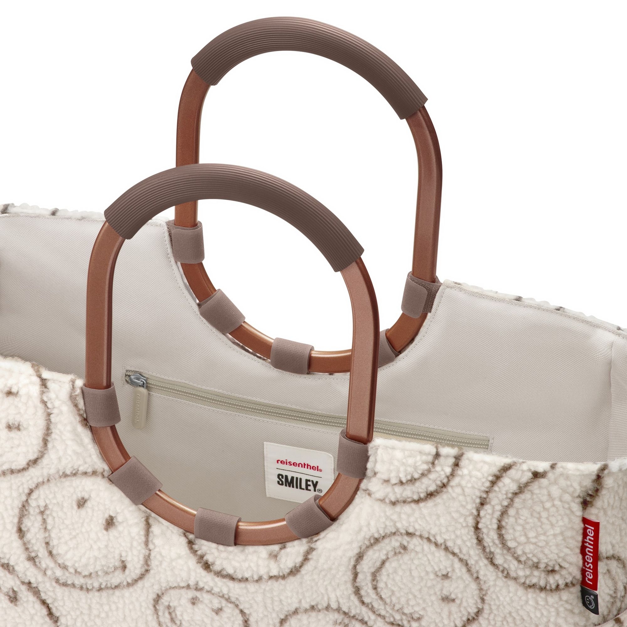 reisenthel - loopshopper L - smiley ® teddy chocolate