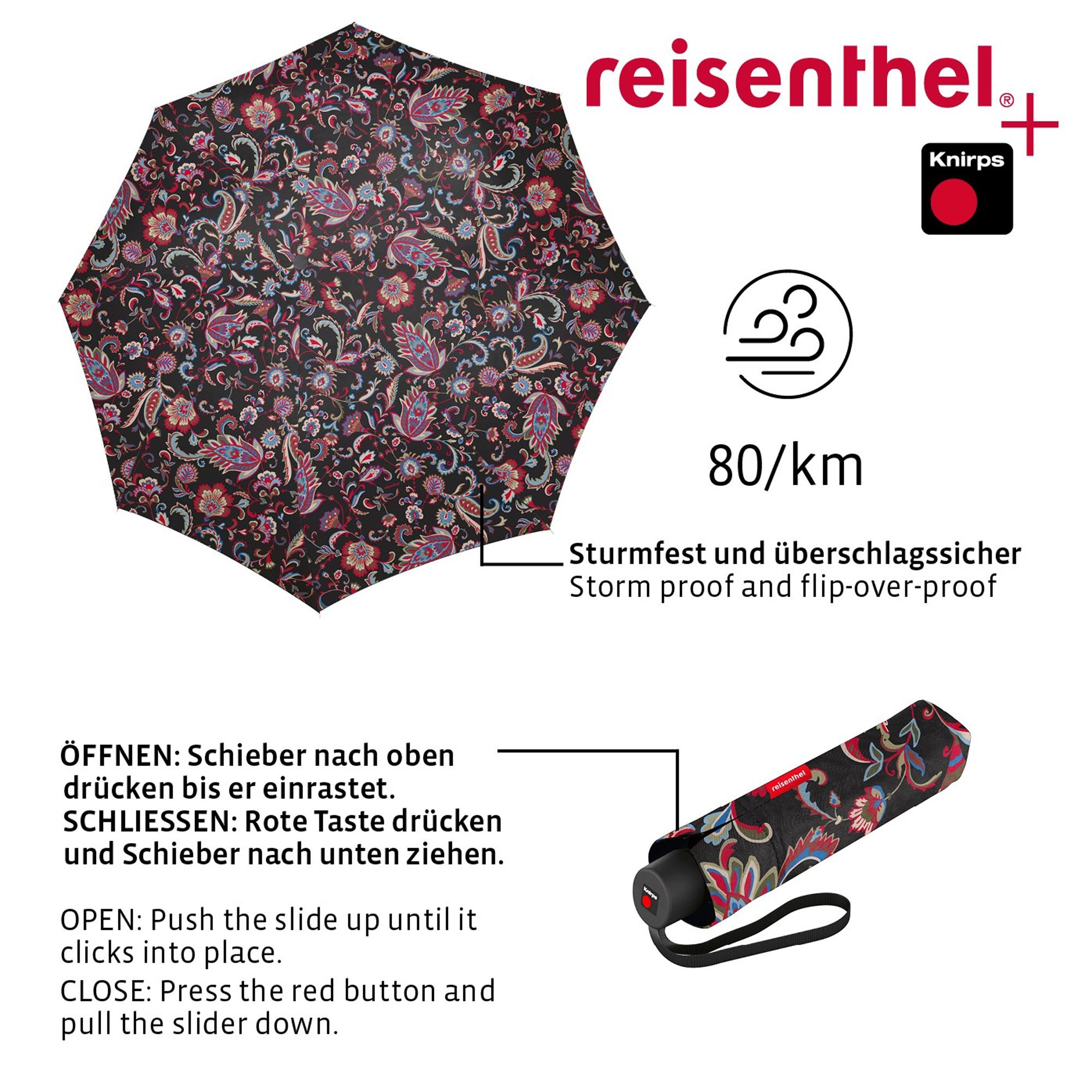 reisenthel - umbrella pocket classic - paisley black