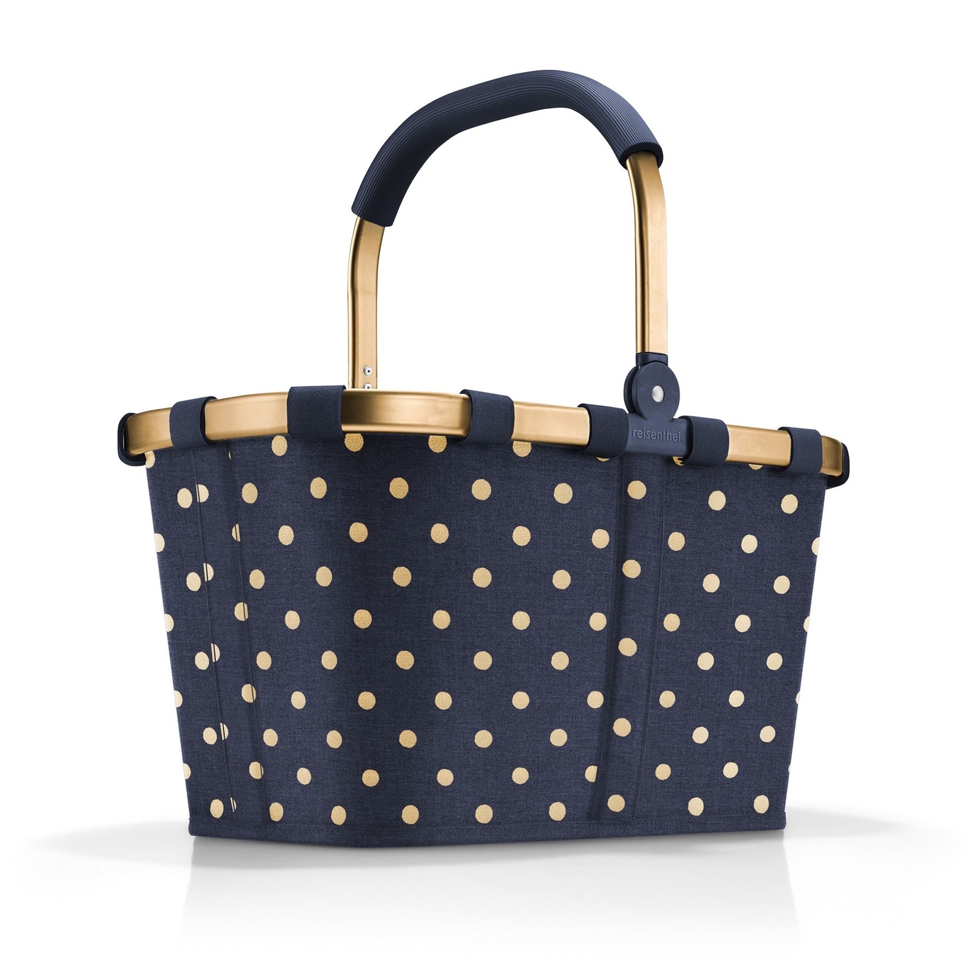 reisenthel - carrybag -  frame metallic dots blue