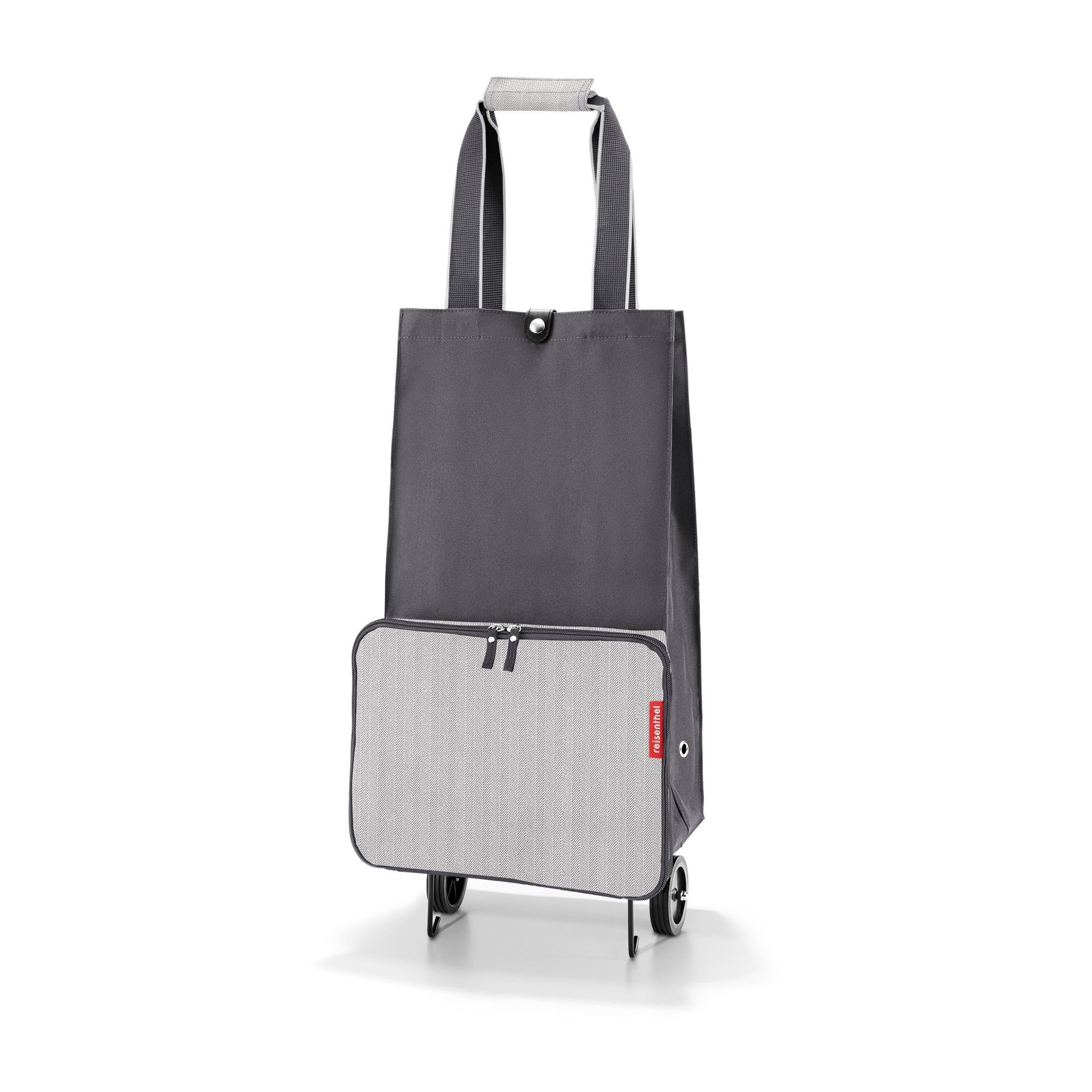 reisenthel - foldabletrolley - herringbone grey