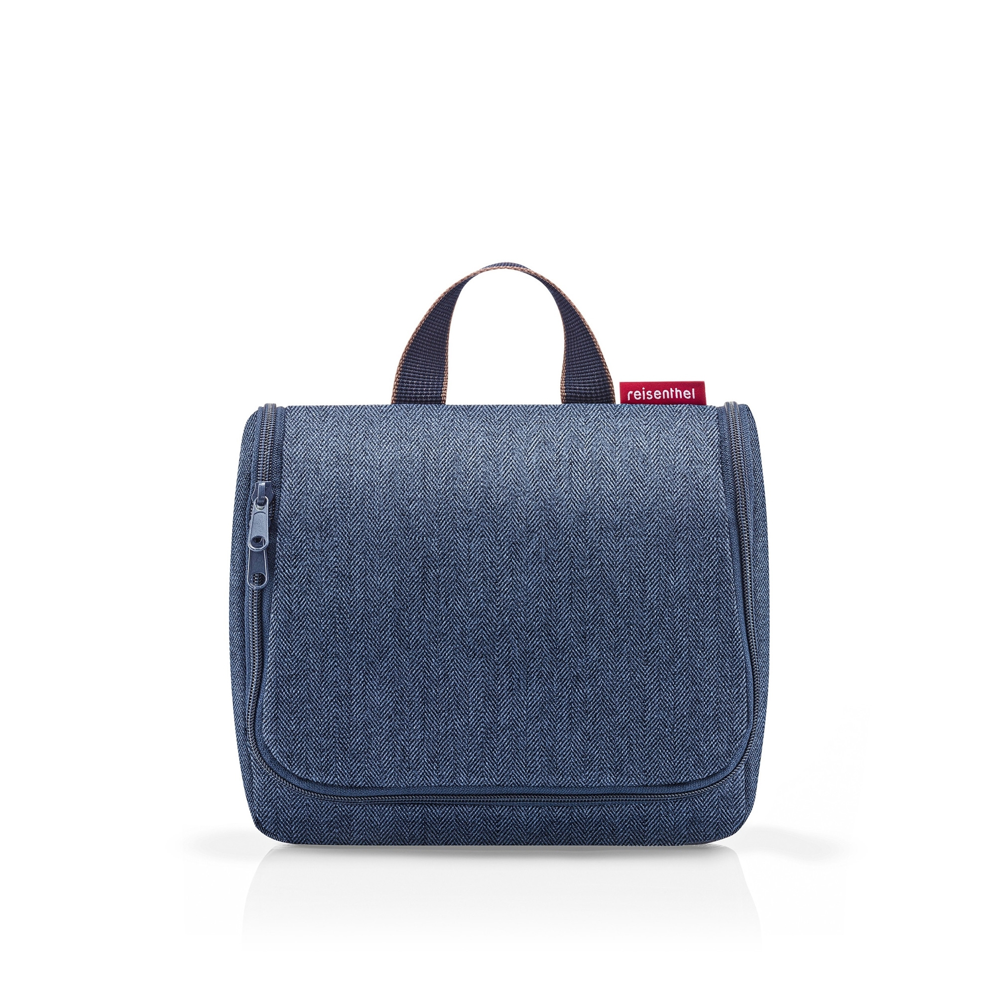 reisenthel - toiletbag - herringbone dark blue