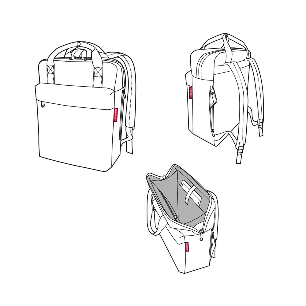 reisenthel - allday backpack m - twist sky rose