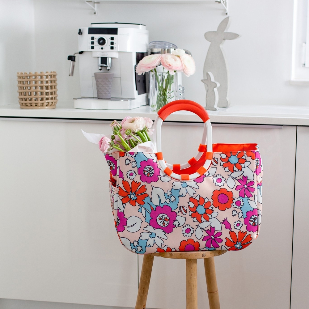 reisenthel - loopshopper L - frame florist peach