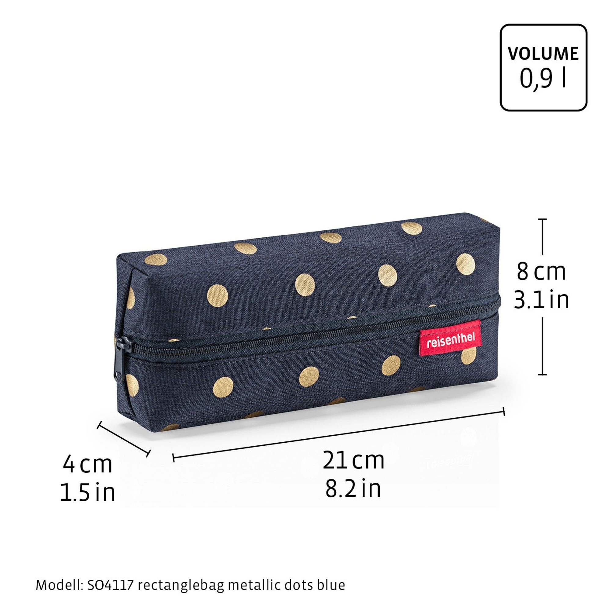reisenthel - beautycase set # 1 - metallic dots blue