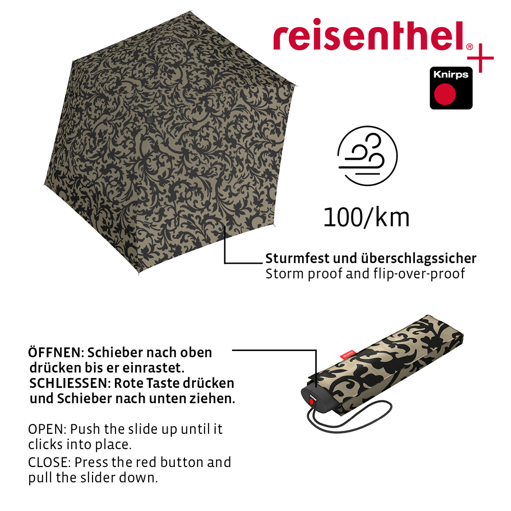 reisenthel - umbrella pocket mini - baroque taupe