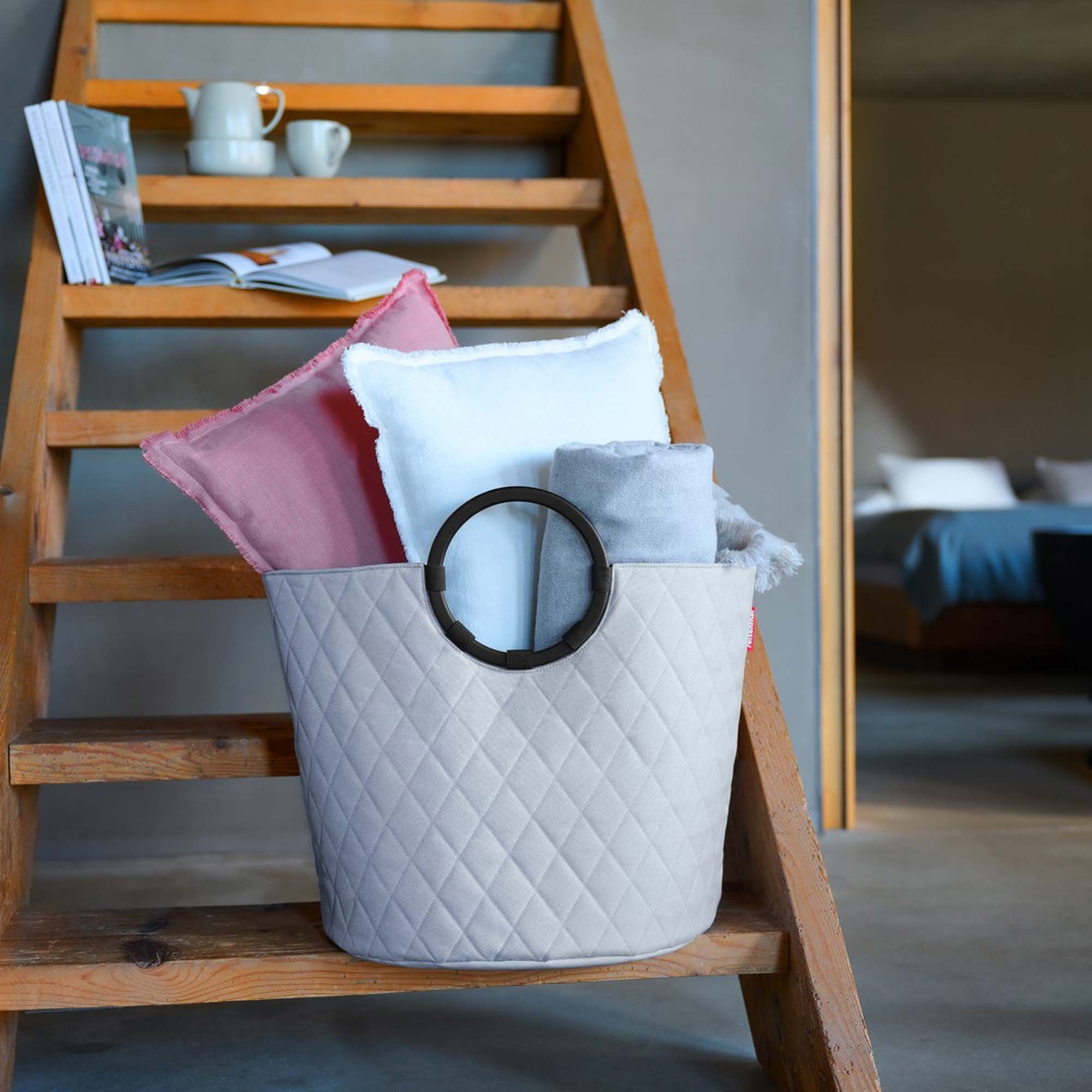 reisenthel - loophome S - frame rhombus light grey