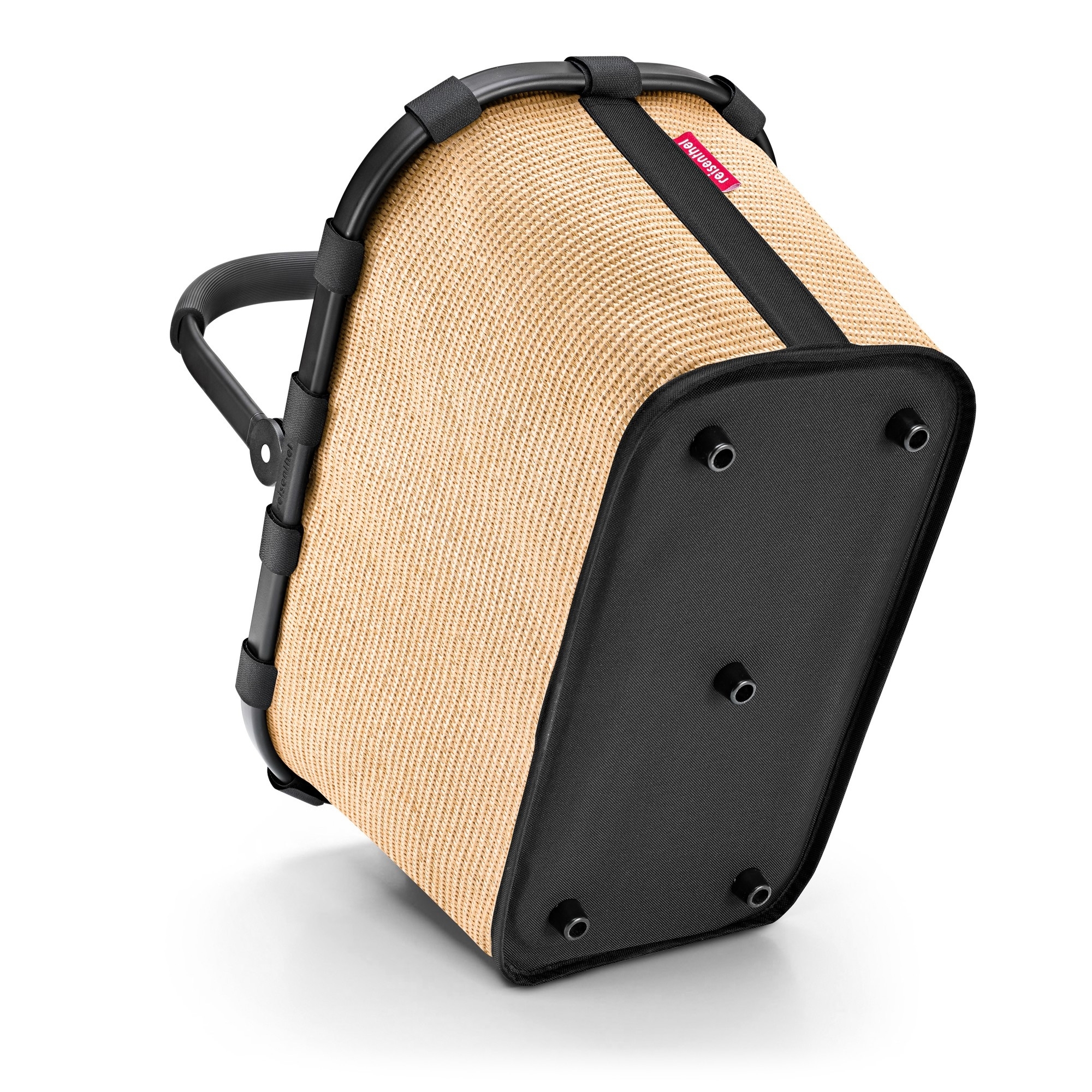 reisenthel - carrybag - frame raffia black