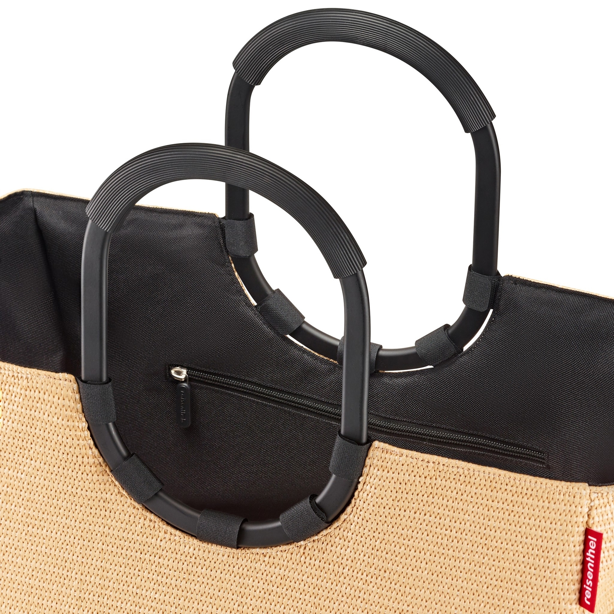 reisenthel - loopshopper L - frame raffia black reisenthel - loopshopper L - frame raffia black