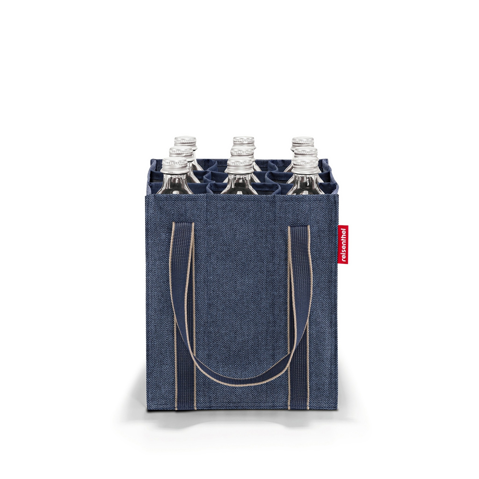 reisenthel - bottlebag - herringbone dark blue