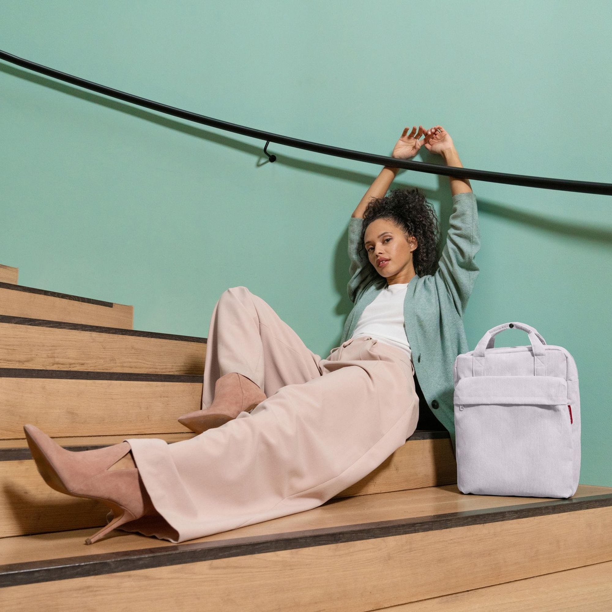 reisenthel - allday backpack m - cord grey