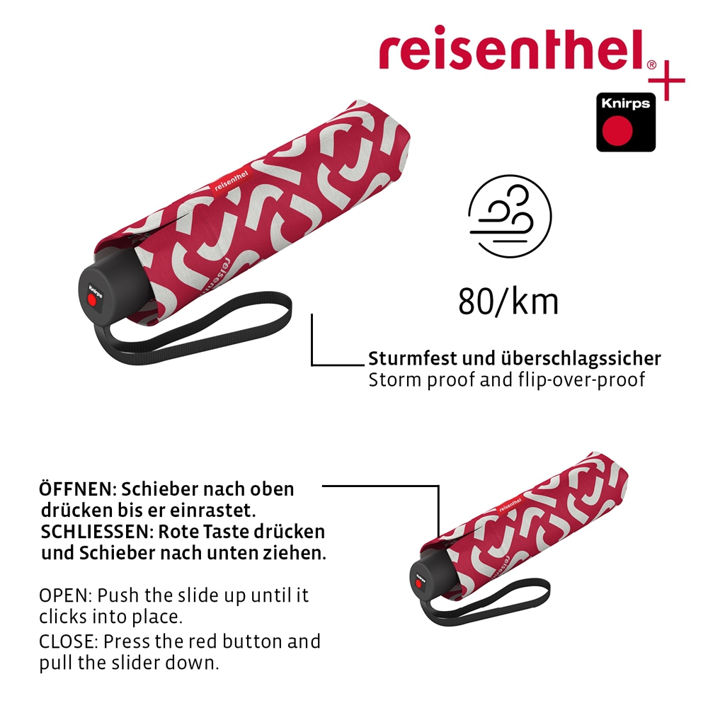 reisenthel - umbrella pocket classic - signature red