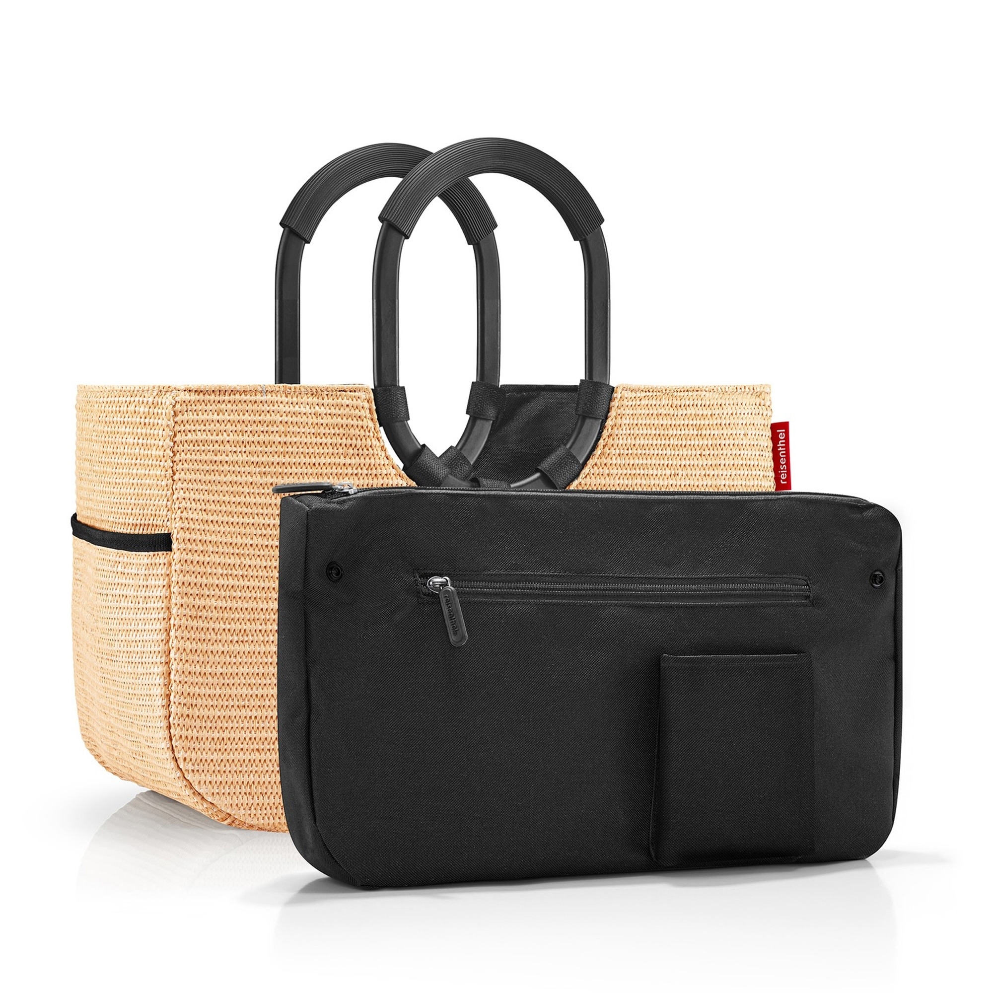 reisenthel - loopshopper M - frame raffia black