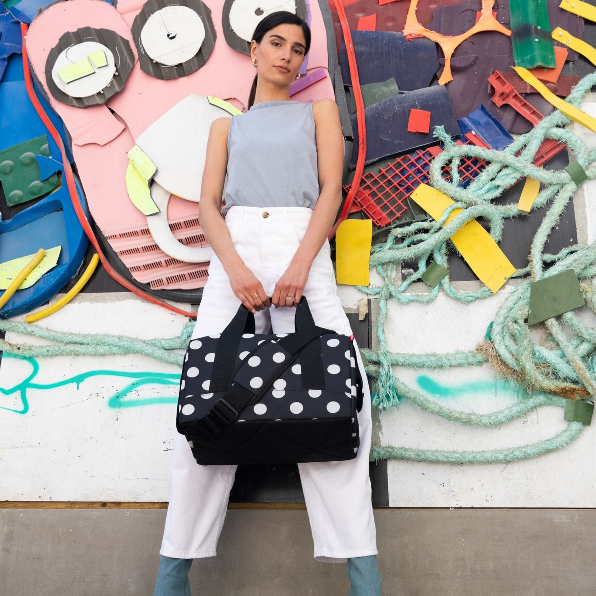 reisenthel - allrounder M - dots white reisenthel - allrounder M - dots white