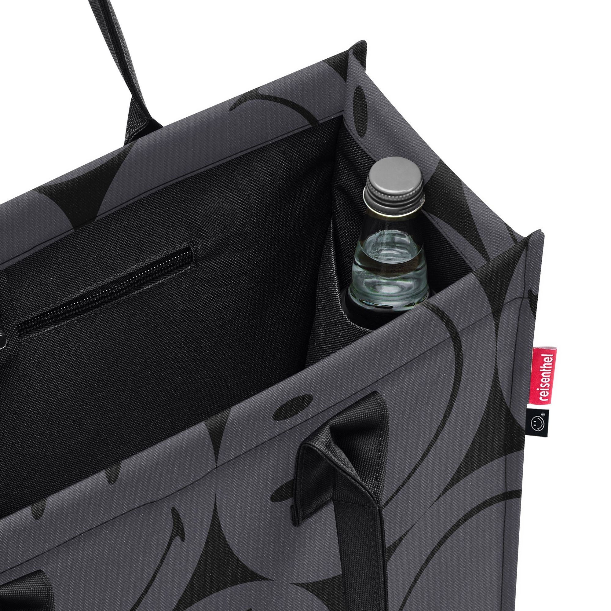 Reisenthel Einkaufstasche mit Flaschenfach in Schwarz