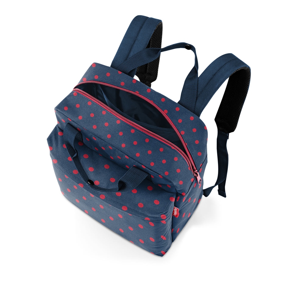 reisenthel - allday backpack m - mixed dots red