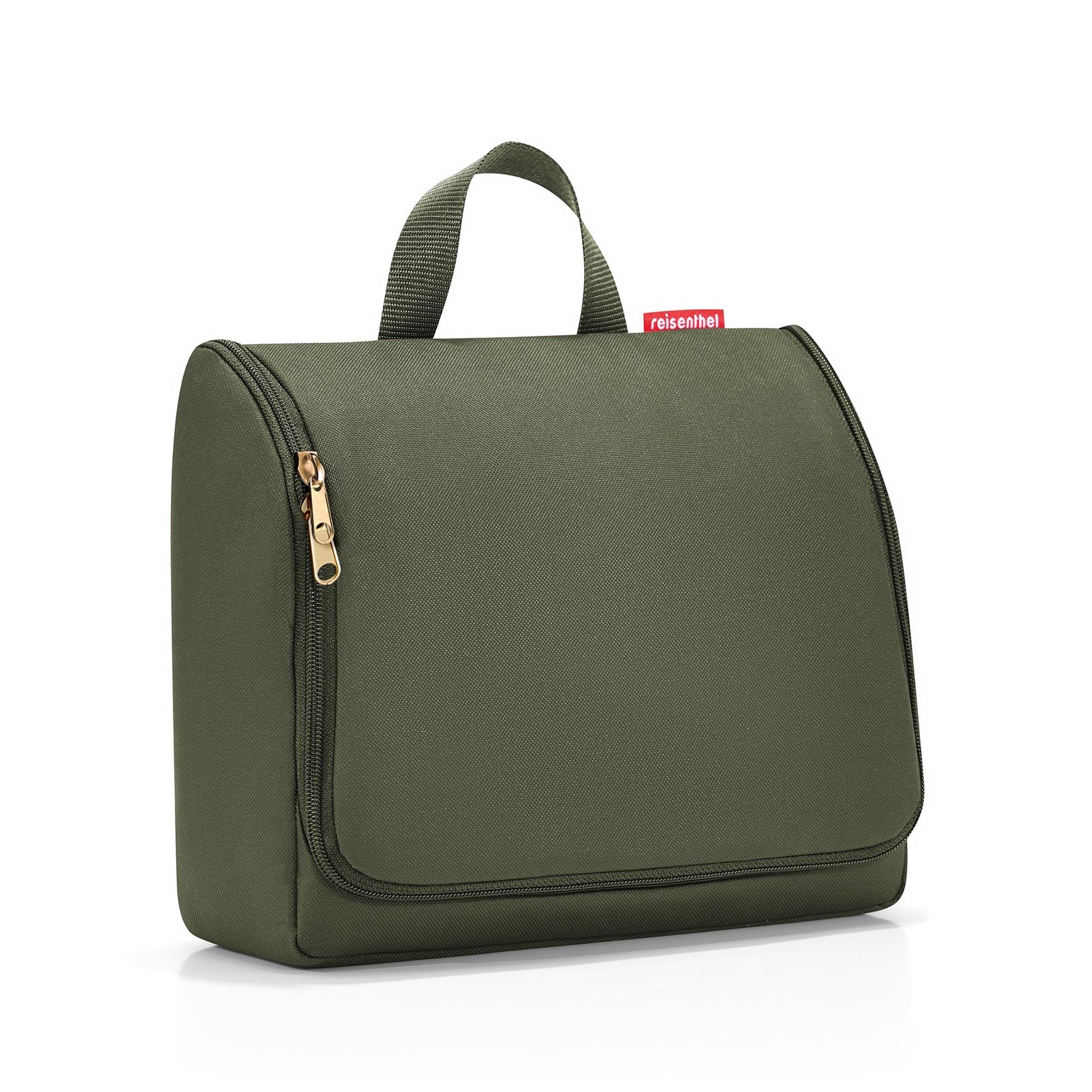Olivegrüne Reisenthel Kosmetiktasche mit Trageschlaufe