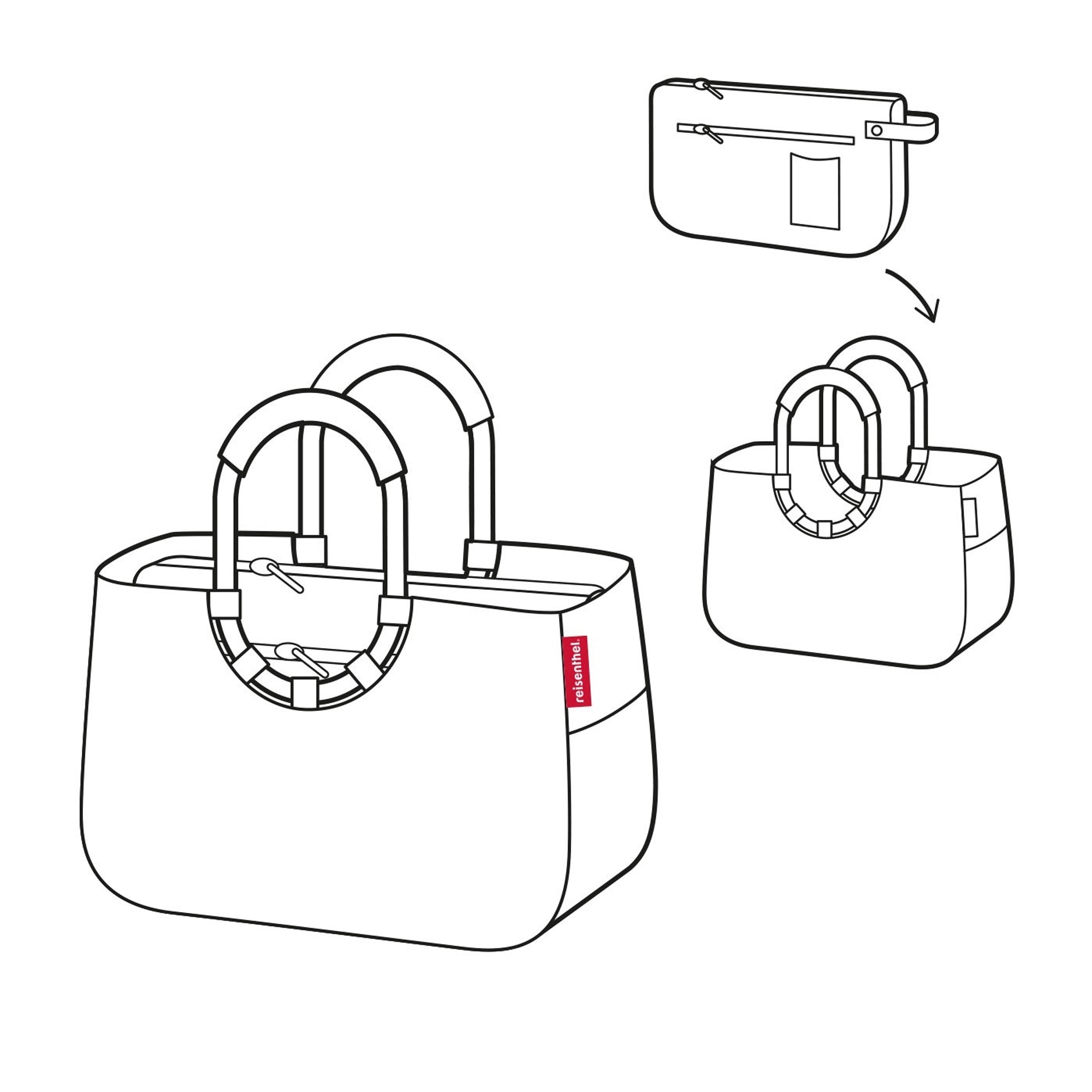 reisenthel - loopshopper M - frame black/black reisenthel - loopshopper M - frame black/black