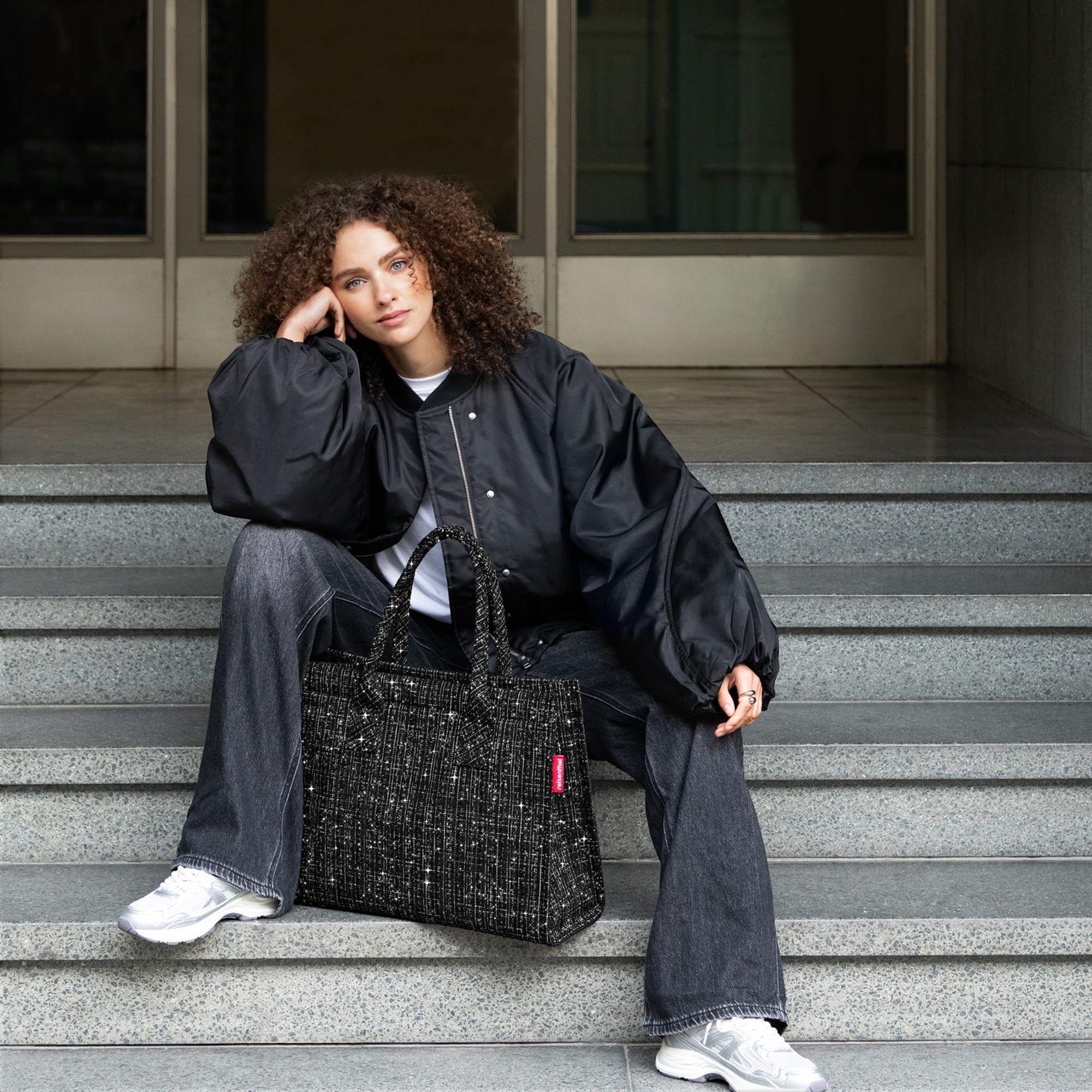reisenthel - daily shopper - bouclé black