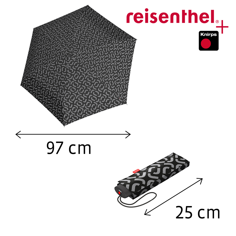 reisenthel - umbrella pocket mini - signature black